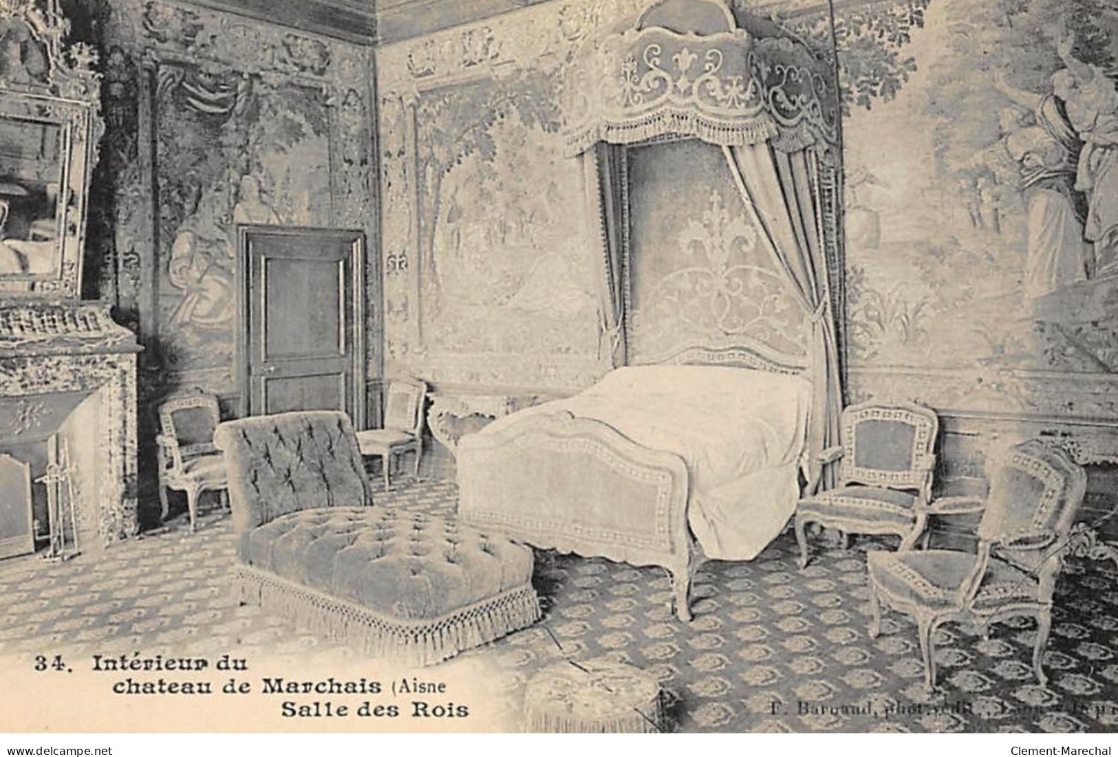 AISNE : Interieur Du Chateau De Marchais, Salle Des Rois - Tres Bon Etat - Autres & Non Classés