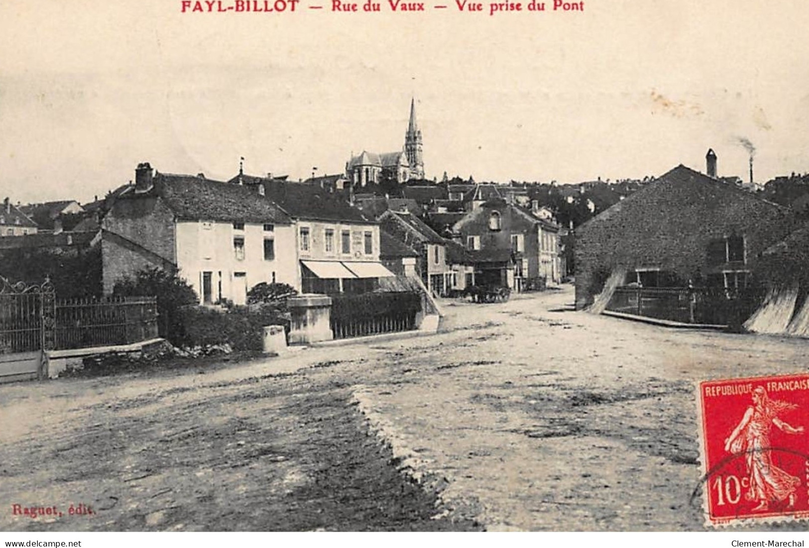 FAYL-BILLOT : Rue Du Vaux, Vue Prise Du Pont - Tres Bon Etat - Fayl-Billot