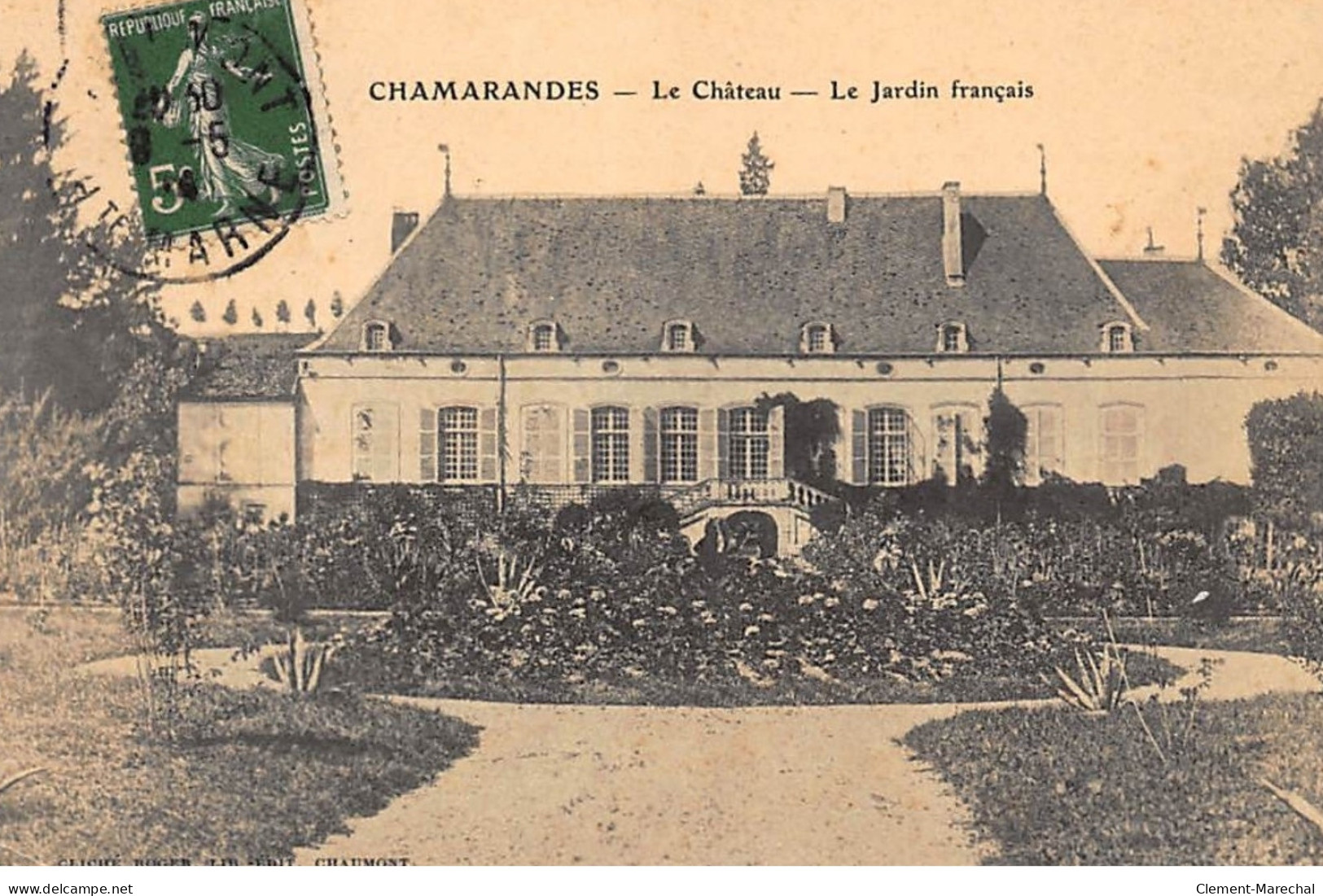 CHAMARANDES : Le Chateau, Le Jardin Francais - Tres Bon Etat - Autres & Non Classés