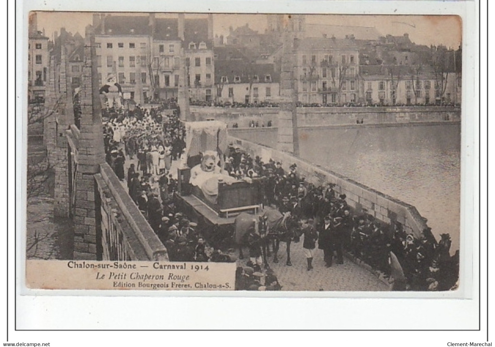 CHALON SUR SAONE - Carnaval 1914 - Le Petit Chaperon Rouge - Très Bon état - Chalon Sur Saone