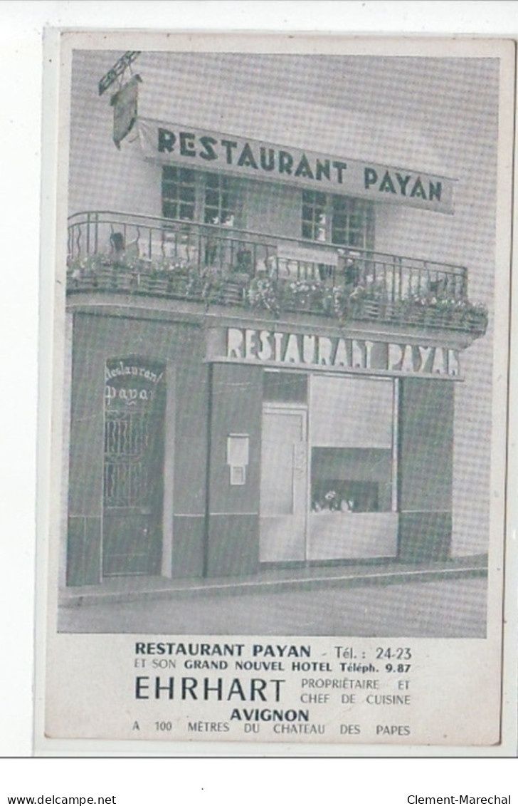 AVIGNON - Restaurant Payan - Très Bon état - Avignon
