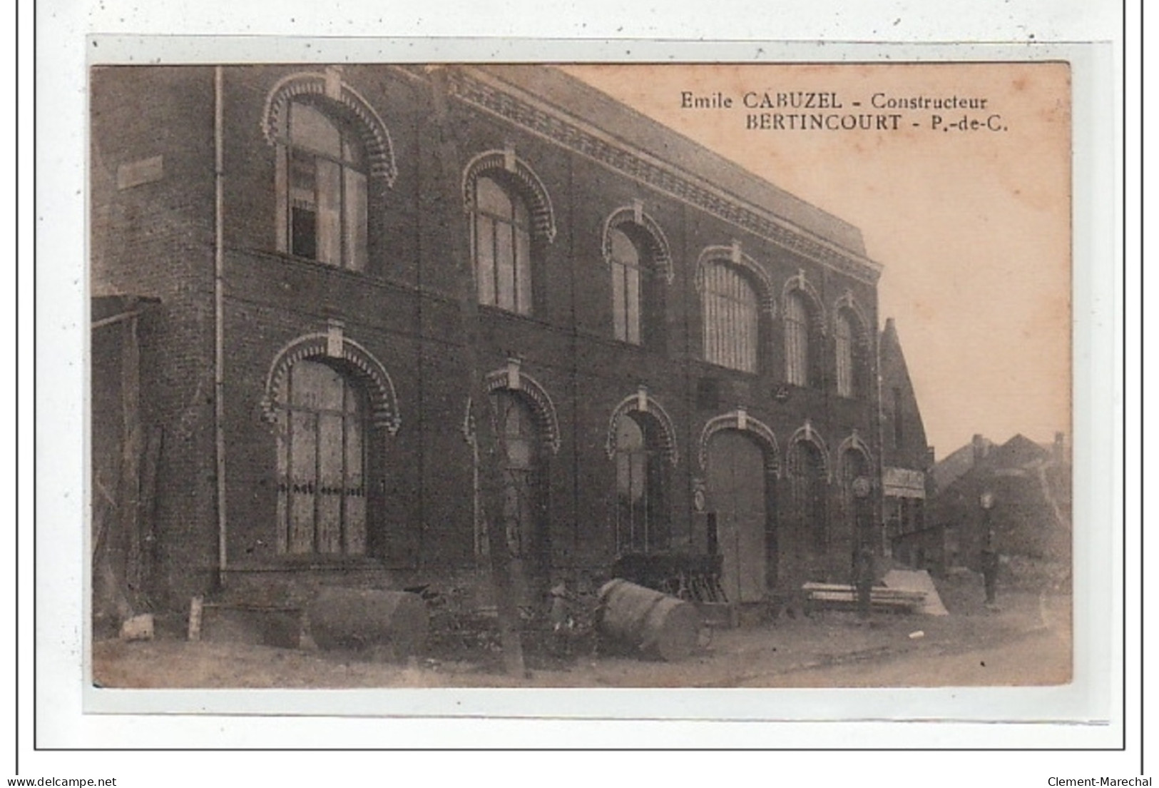 BERTINCOURT :  Emile Cabuzel Constructeur - état - Bertincourt