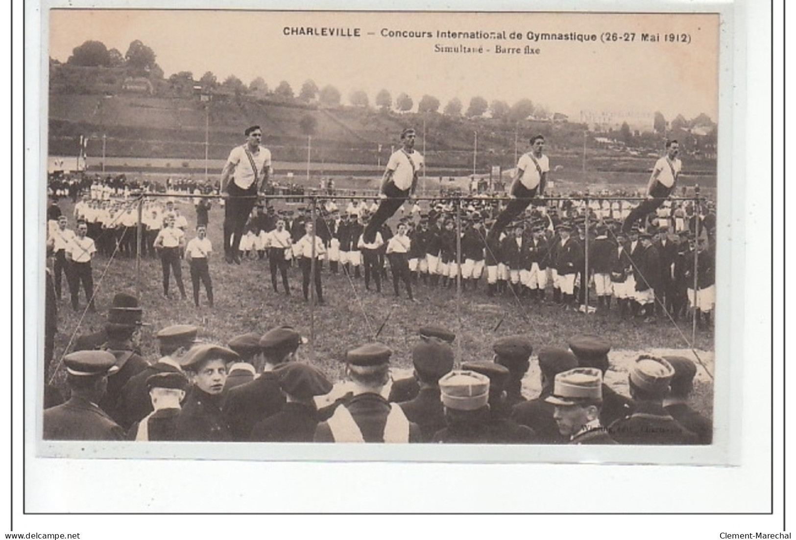 CHARLEVILLE - Concours International De Gymnastique 1912 - Simultané Barre Fixe - Très Bon état - Charleville