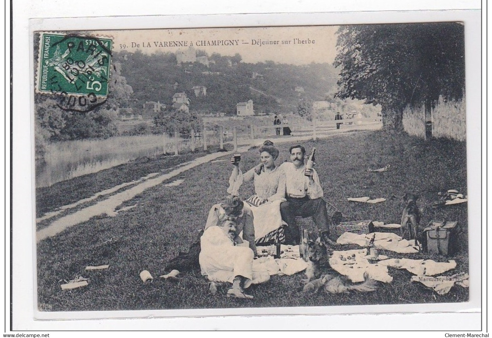 CHAMPIGNY : Dejeuner Sur L'herbe - Tres Bon Etat - Sonstige & Ohne Zuordnung