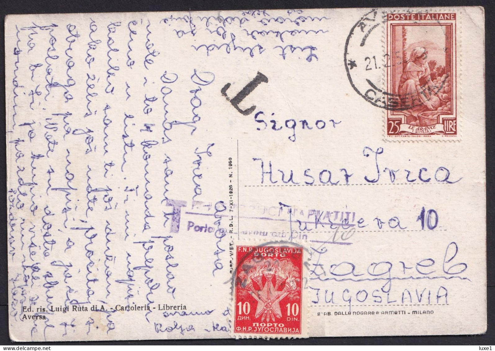 ITALY  , AVERSA ,  OLD  POSTCARD - Aversa