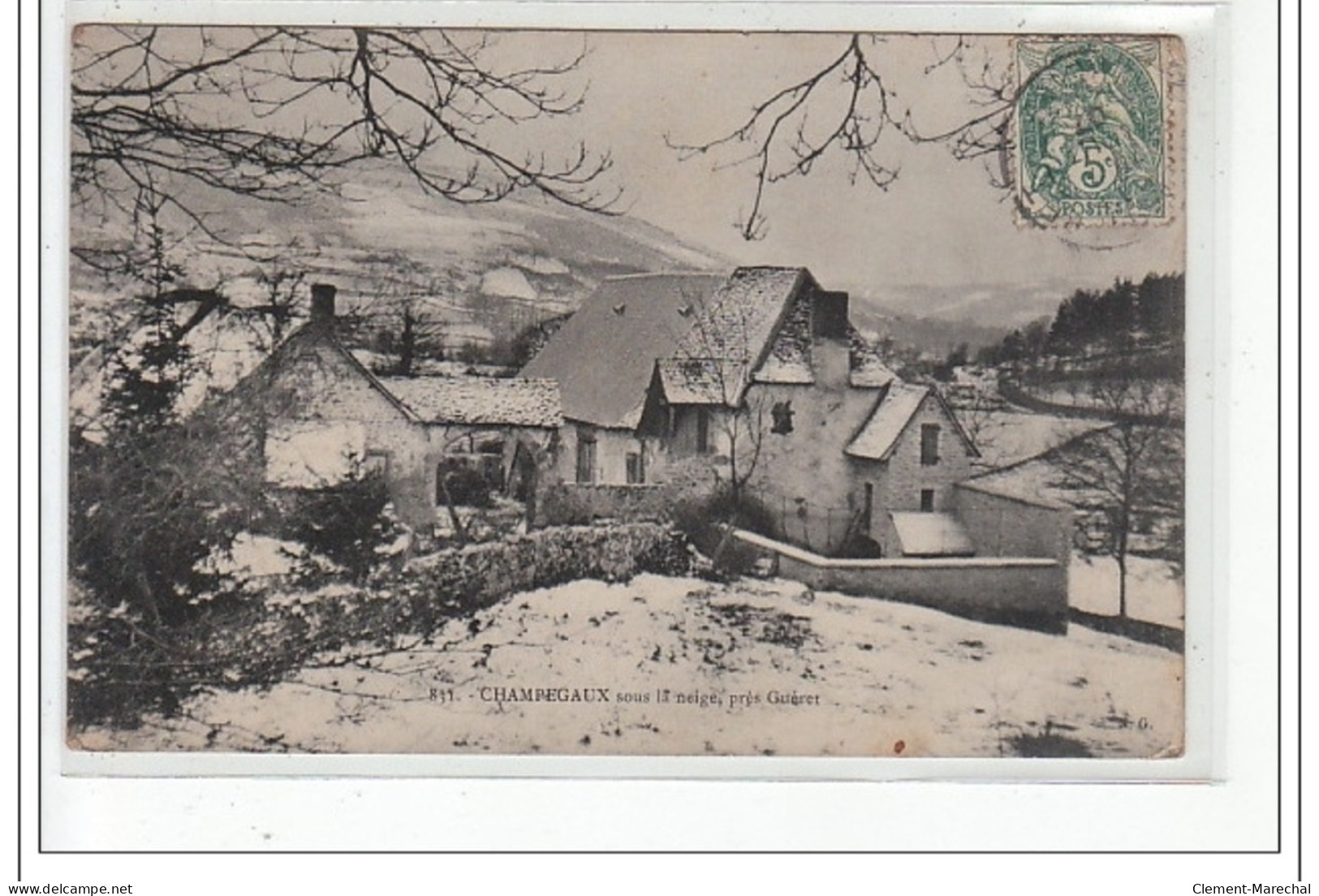 CHAMPEGAUX Sous La Neige, Près GUERET - Très Bon état - Sonstige & Ohne Zuordnung