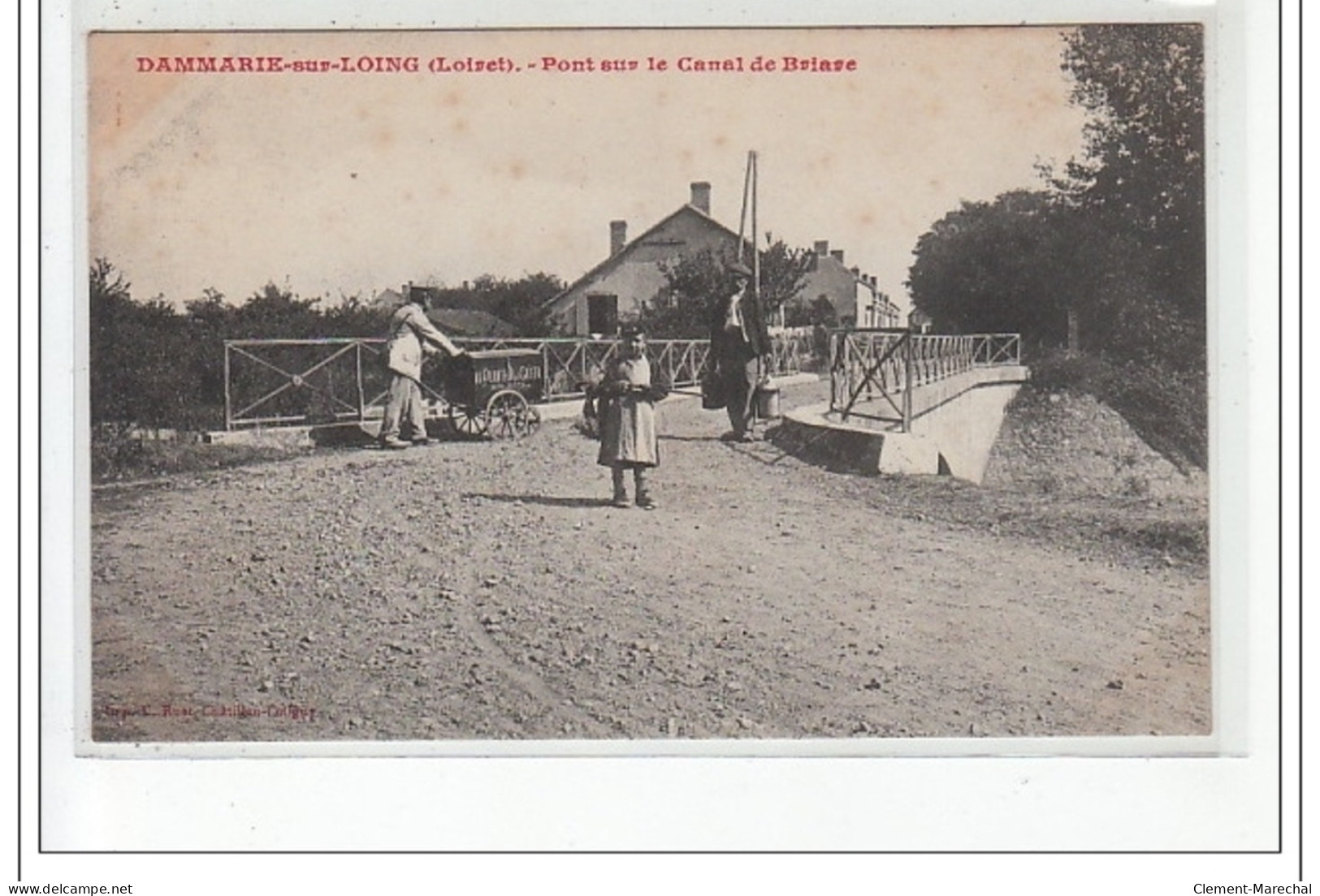 DAMMARIE-sur-LOING : Pont Sur Le Canal De Briare (planteur De Caiffa) - état - Sonstige & Ohne Zuordnung