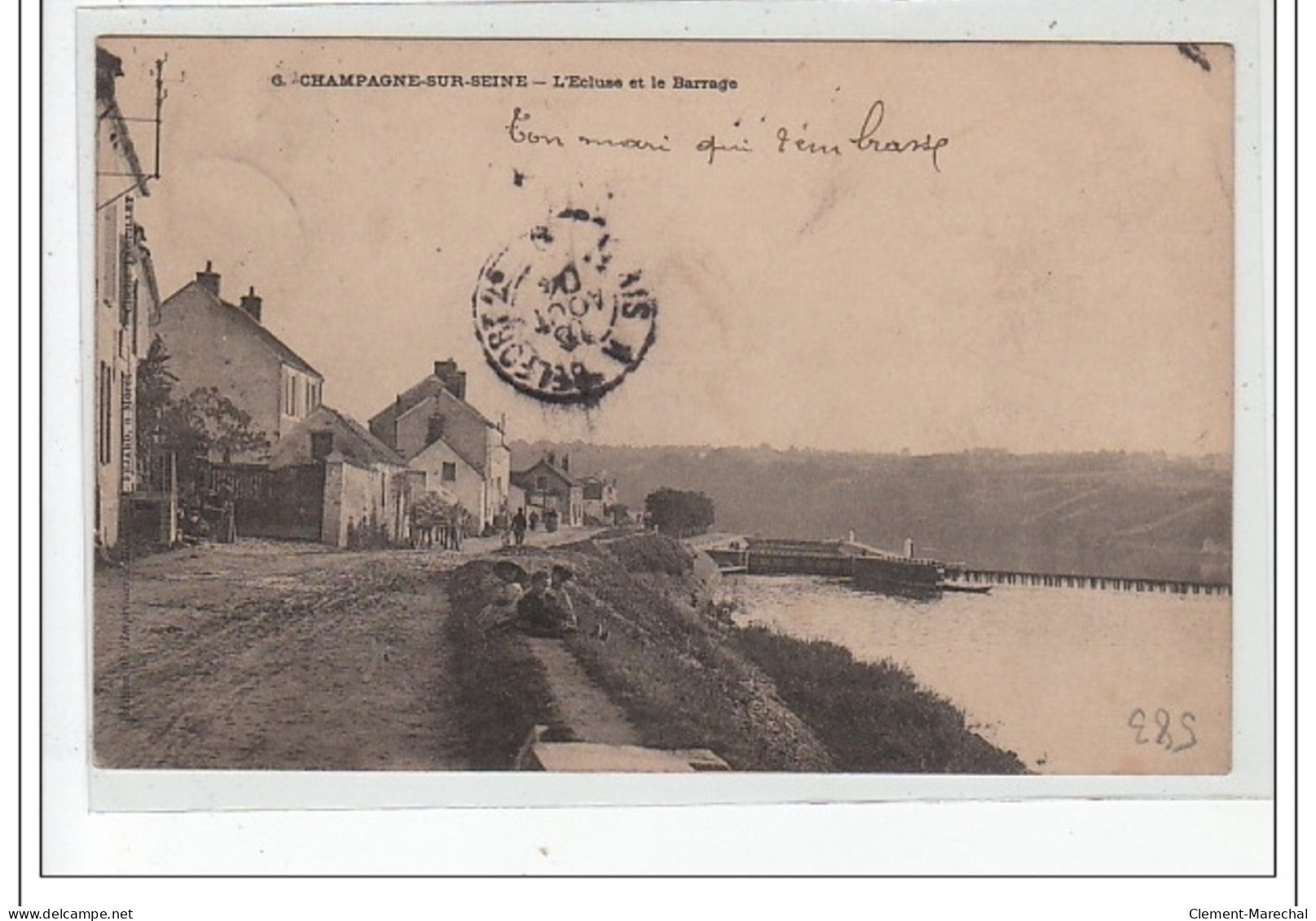 CHAMPAGNE SUR SEINE - L'écluse Et Le Barrage - Très Bon état - Champagne Sur Seine