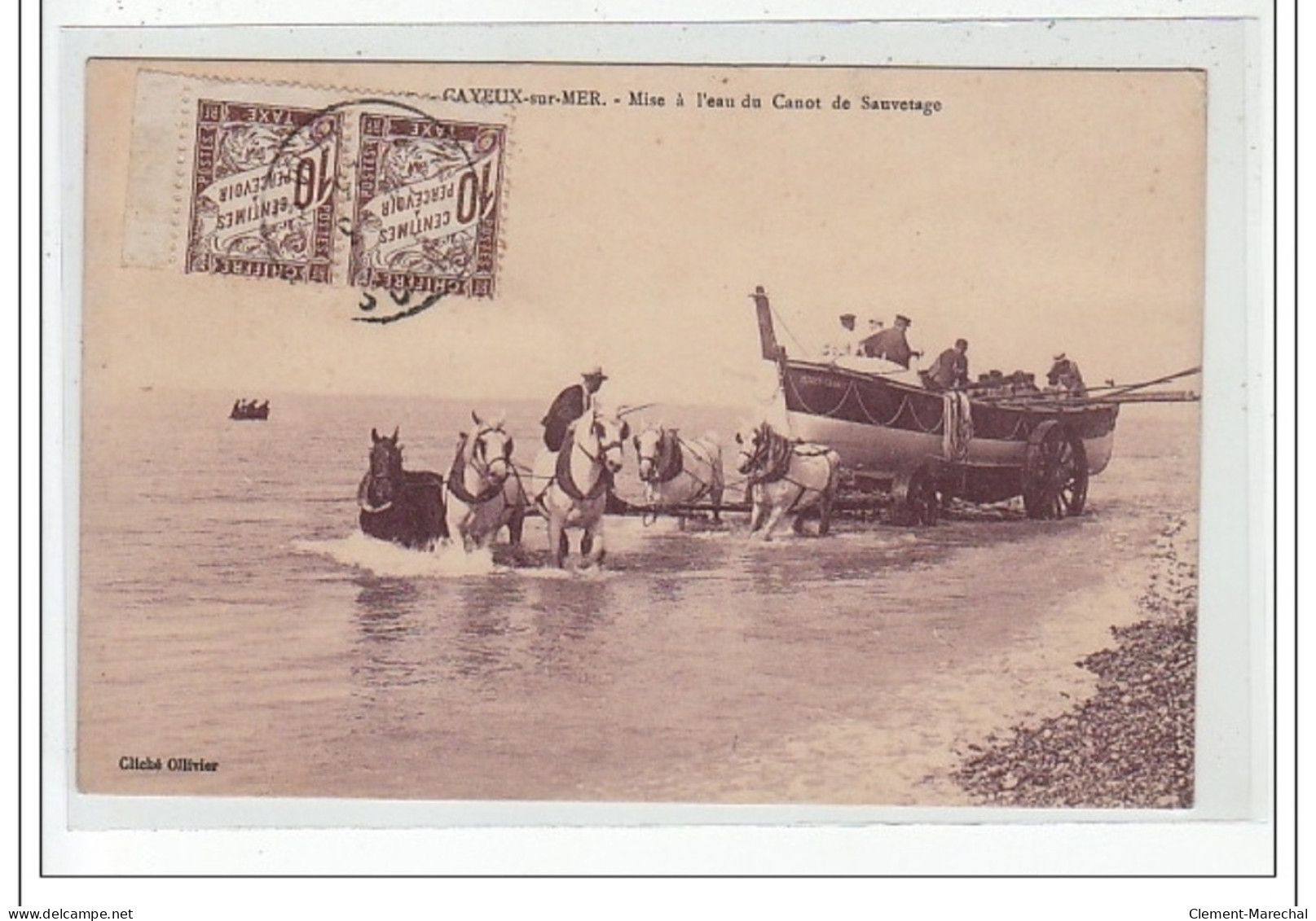 CAYEUX SUR MER - Mise à L'eau Du Canot De Sauvetage - Très Bon état - Cayeux Sur Mer