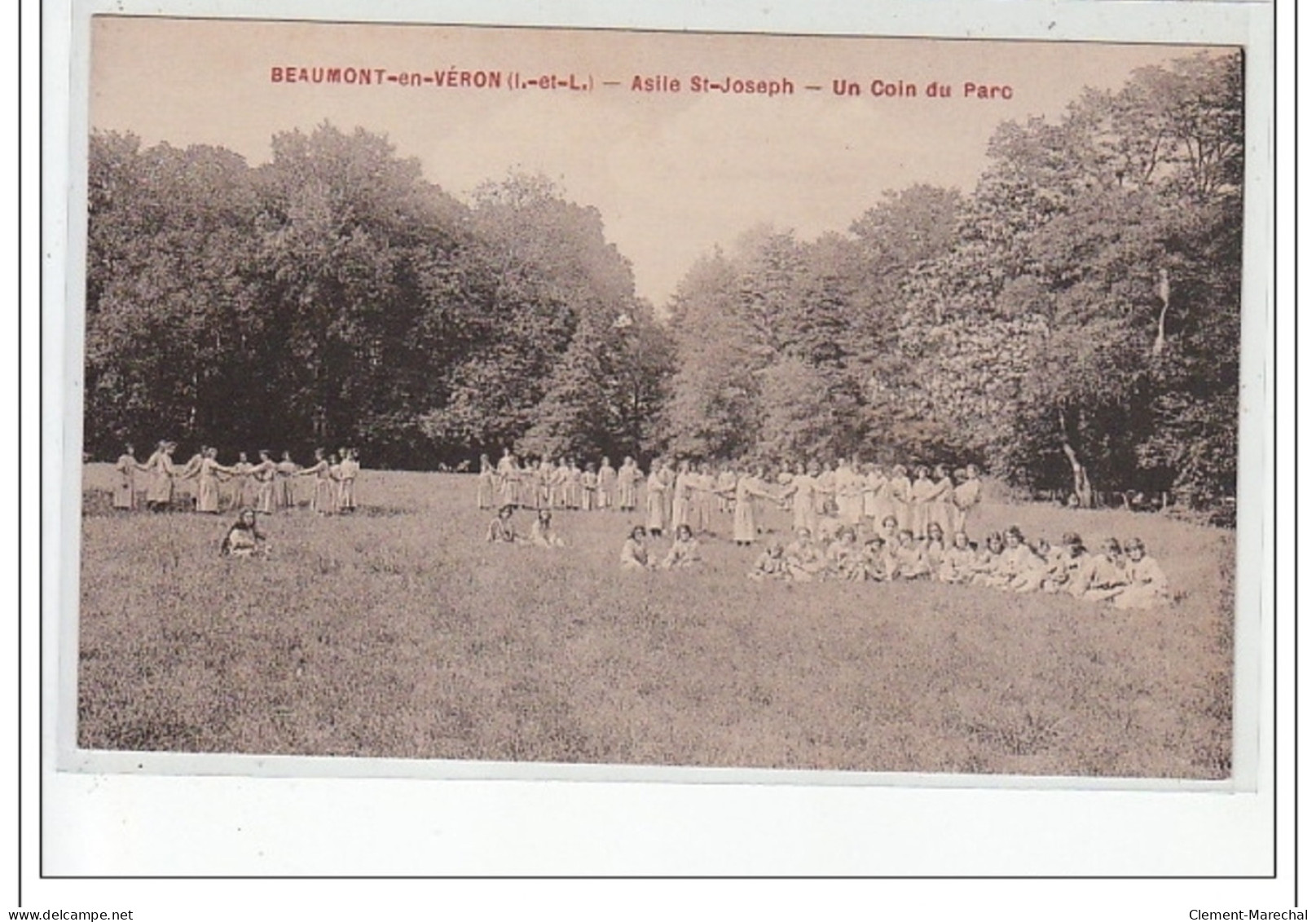 BEAUMONT EN VERON - Asile Saint Joseph - Un Coin Du Parc - Très Bon état - Sonstige & Ohne Zuordnung