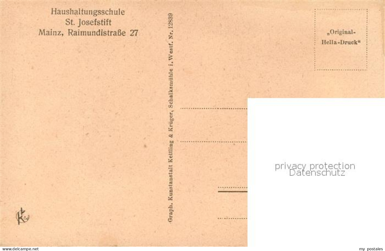 73602955 Mainz Rhein Haushaltungsschule St Josefstift Probekueche II Mainz Rhein - Mainz