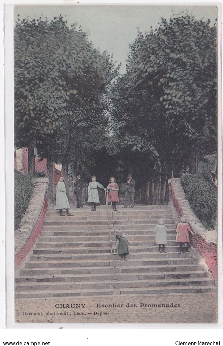 CHAUNY : Escalier Des Promenades - Tres Bon Etat - Chauny