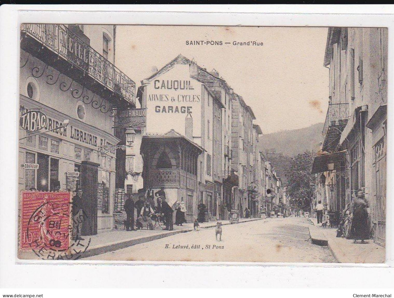 SAINT-PONS : Grand'Rue, Editeur De Cartes Postales - état - Sonstige & Ohne Zuordnung