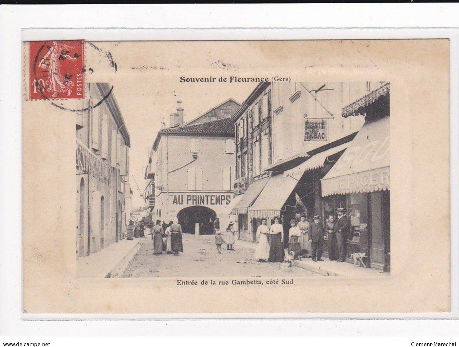 FLEURANCE : Entrée De La Rue Gambetta, Côté Sud - Très Bon état - Fleurance