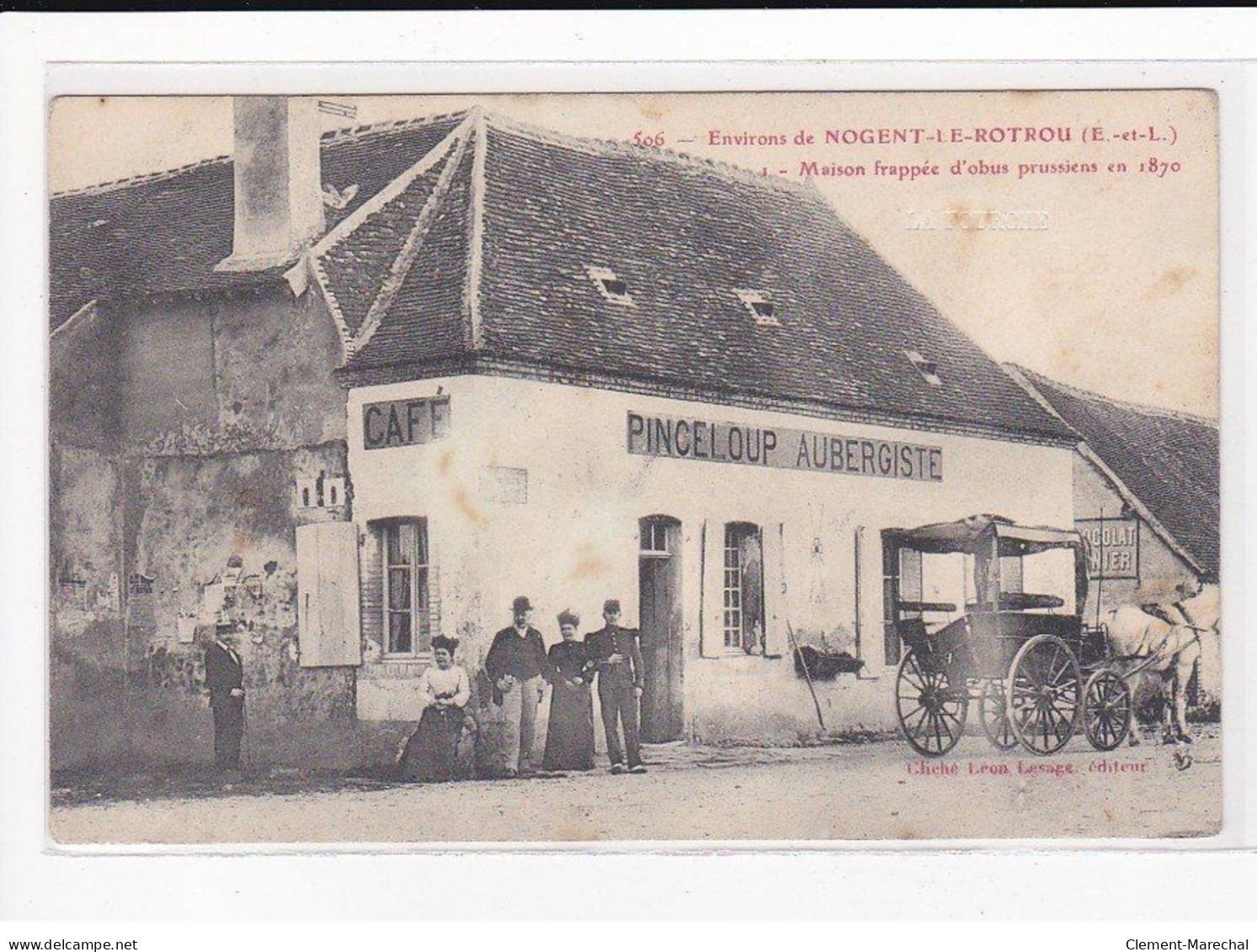 NOGENT-Le-ROTROU : Maison Frappée D'obus Prussiens En 1870 - état - Nogent Le Rotrou