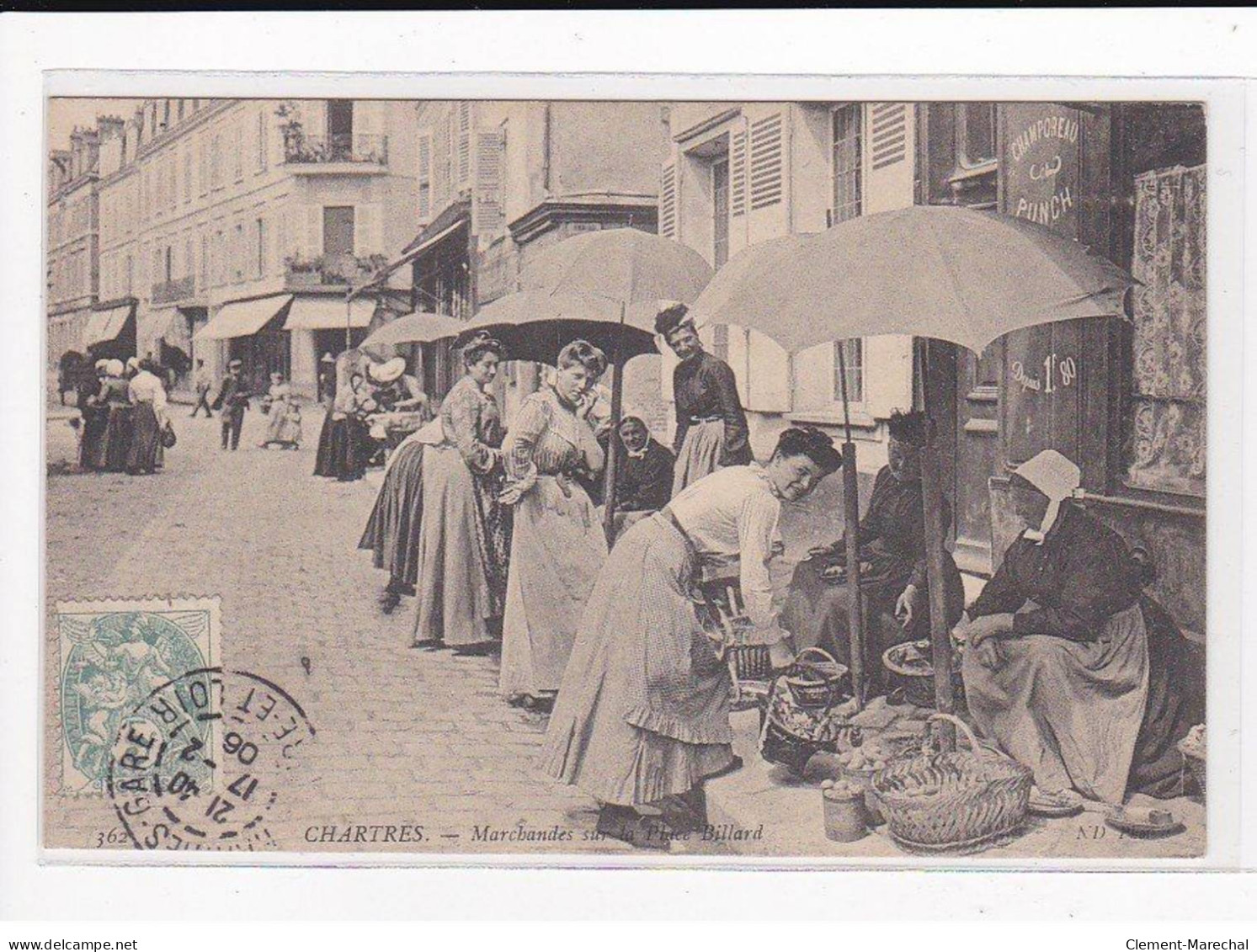 CHARTRES : Marchandes Sur La Place Billard - Très Bon état - Chartres