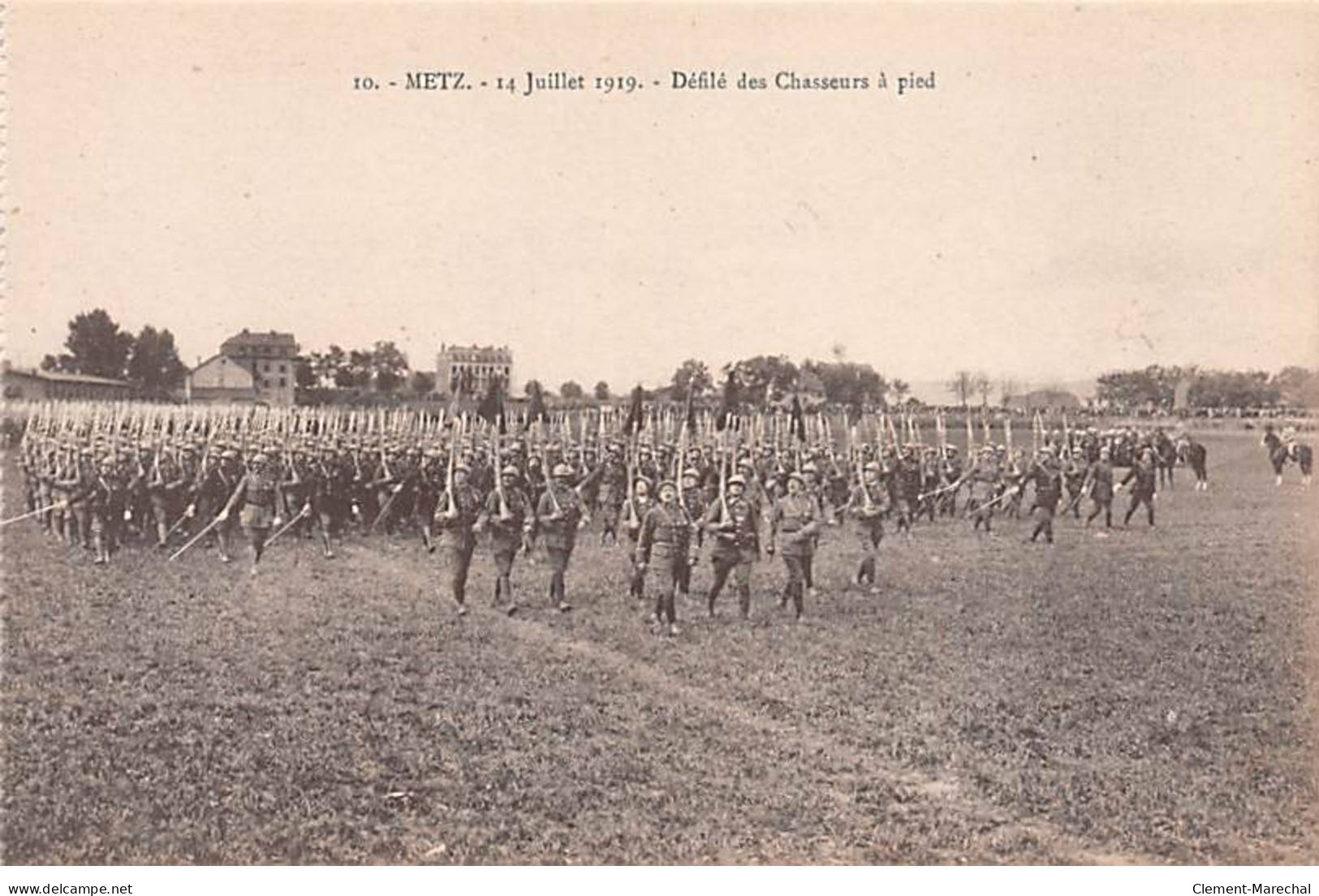 METZ - 14 Juillet 1919 - Défilé Des Chasseurs à Pied - Très Bon état - Metz Campagne