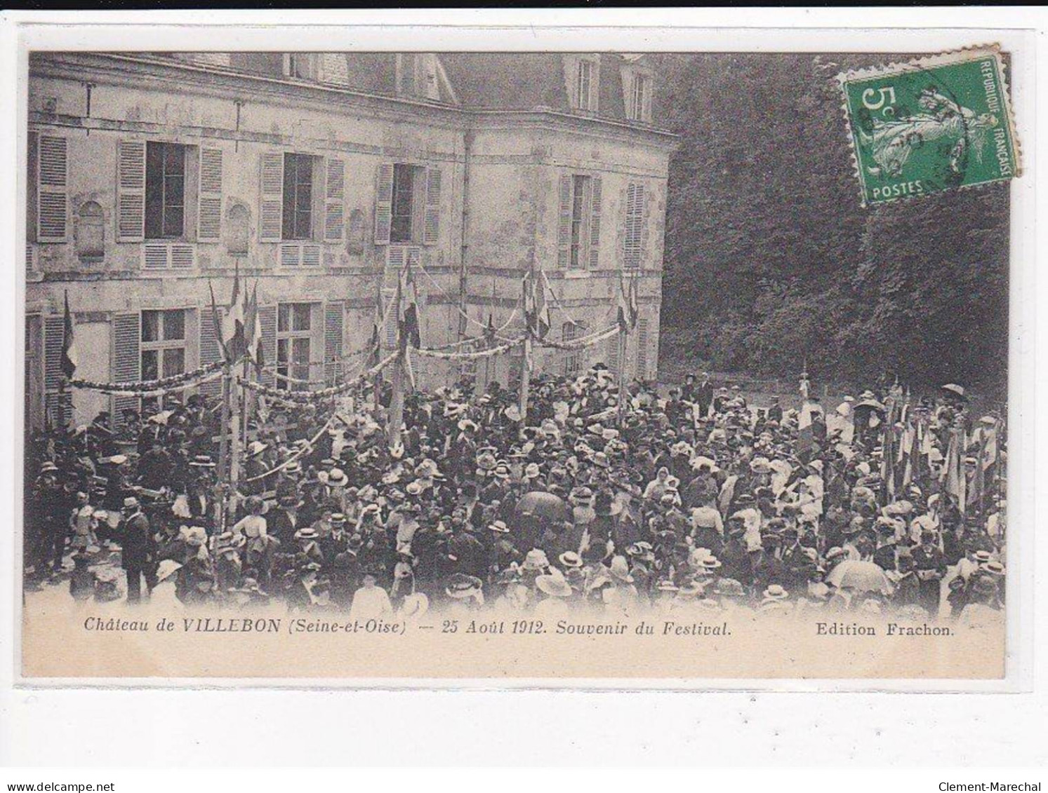 VILLEBON : Le Château, 25 Août 1912, Souvenir Du Festival - Très Bon état - Sonstige & Ohne Zuordnung