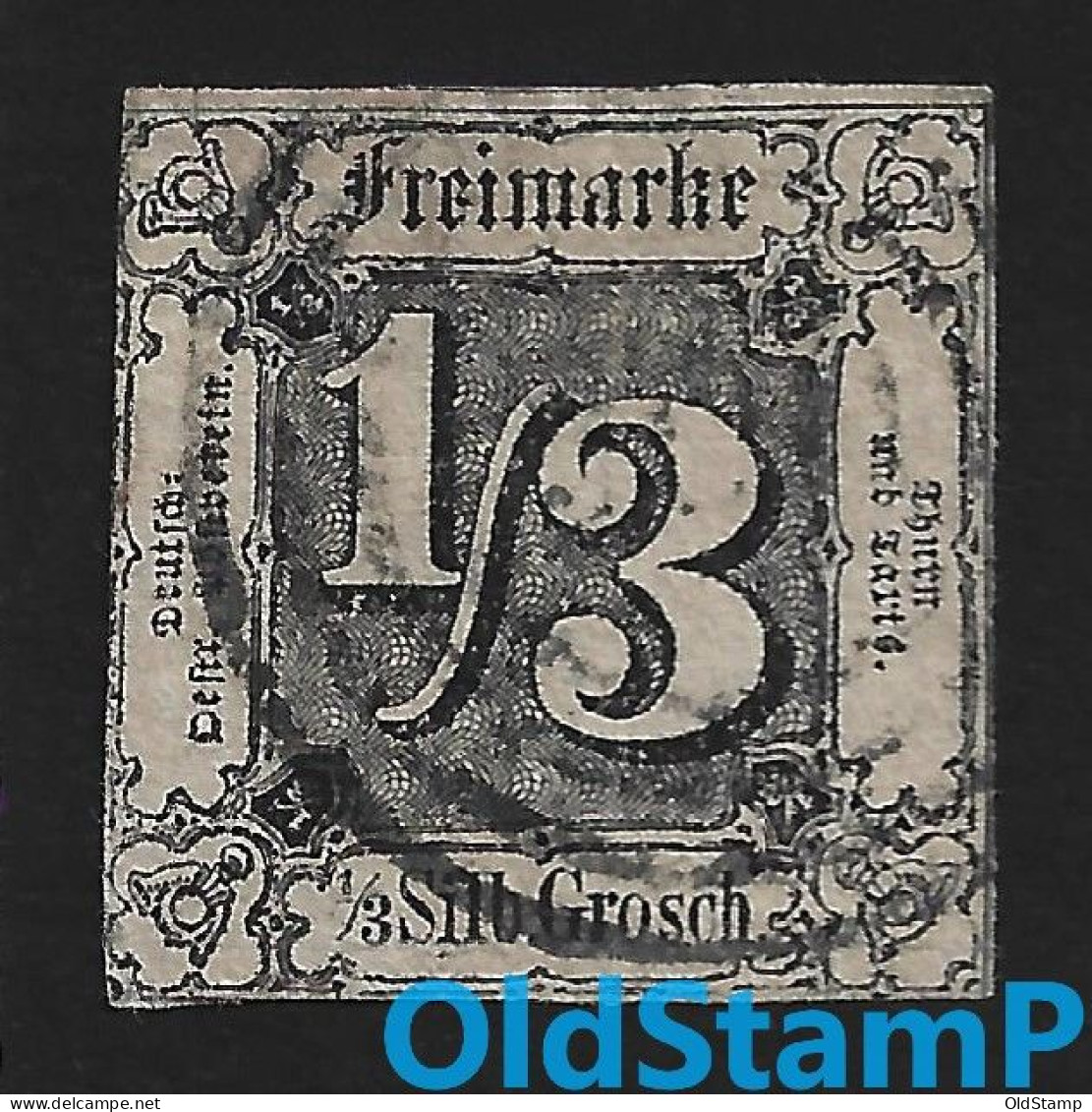 THURN Und TAXIS 1858 Mi.# 2 BPP Signed 4-Ring Gestempelt / Allemagne Alemania Altdeutschland Old Germany States - Afgestempeld