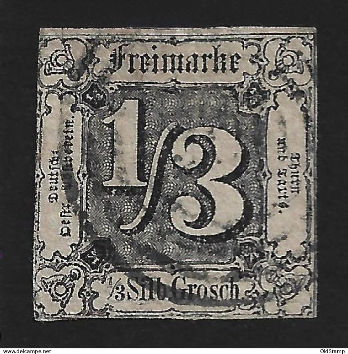 THURN Und TAXIS 1858 Mi.# 2 BPP Signed 4-Ring Gestempelt / Allemagne Alemania Altdeutschland Old Germany States - Oblitérés