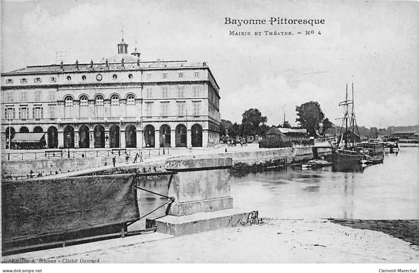 BAYONNE Pittoresque - Mairie Et Théâtre - Très Bon état - Bayonne