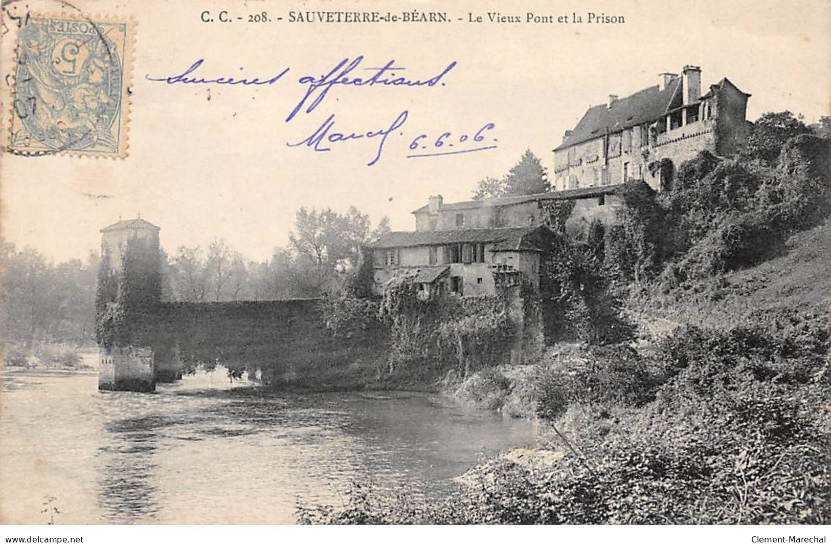 SAUVETERRE DE BEARN - Le Vieux Pont Et La Prison - Très Bon état - Sauveterre De Bearn