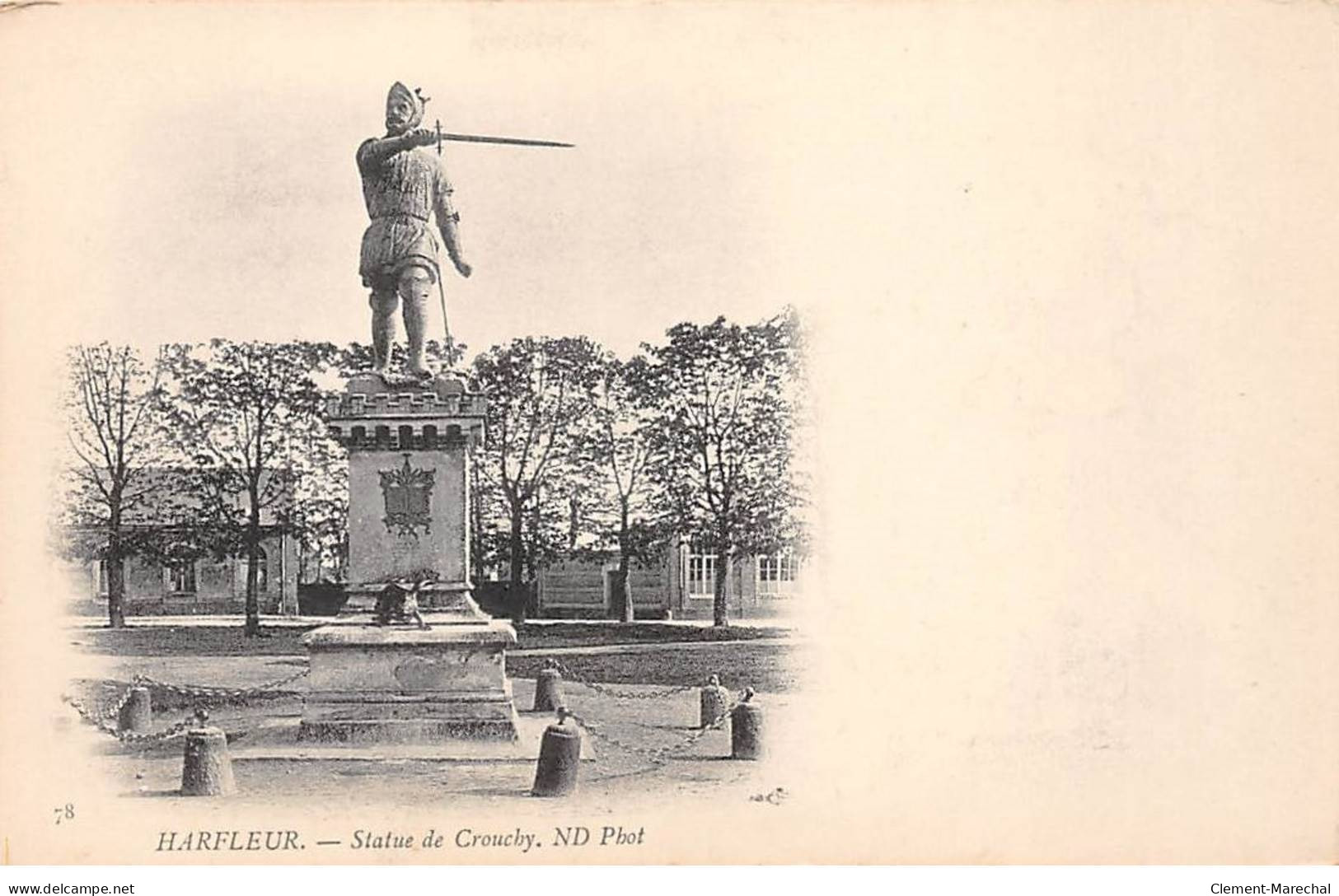 HARFLEUR - Statue De Crouchy - Très Bon état - Harfleur