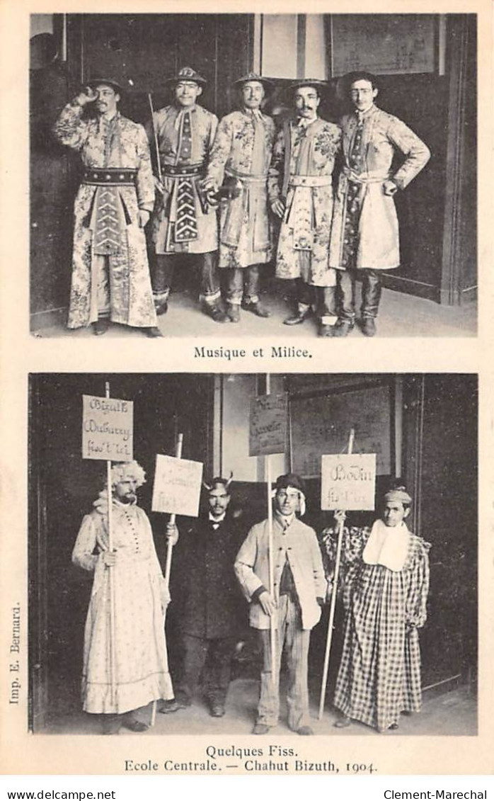 PARIS - Ecole Centrale - Chahut Bizuth, 1904 - Musique Et Milice - Quelques Fiss - Très Bon état - Arrondissement: 03