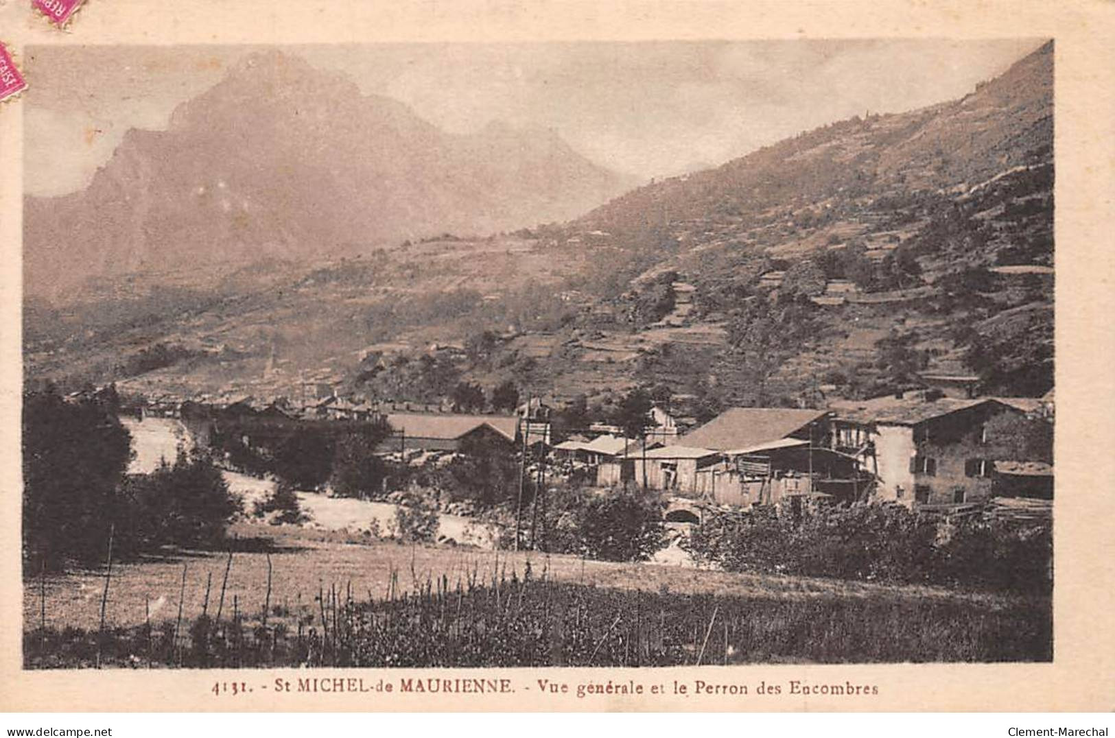 SAINT MICHEL DE MAURIENNE - Vue Générale Et Le Perron Des Encombres - Très Bon état - Saint Michel De Maurienne