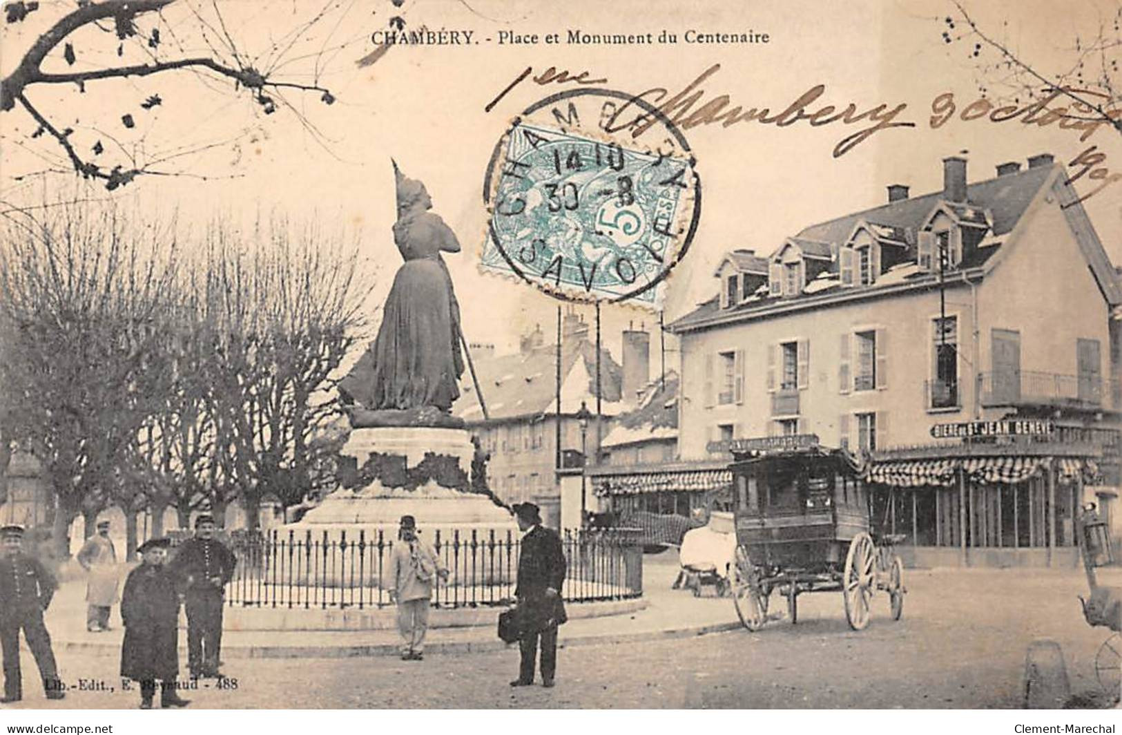 CHAMBERY - Place Et Monument Du Centenaire - Très Bon état - Chambery