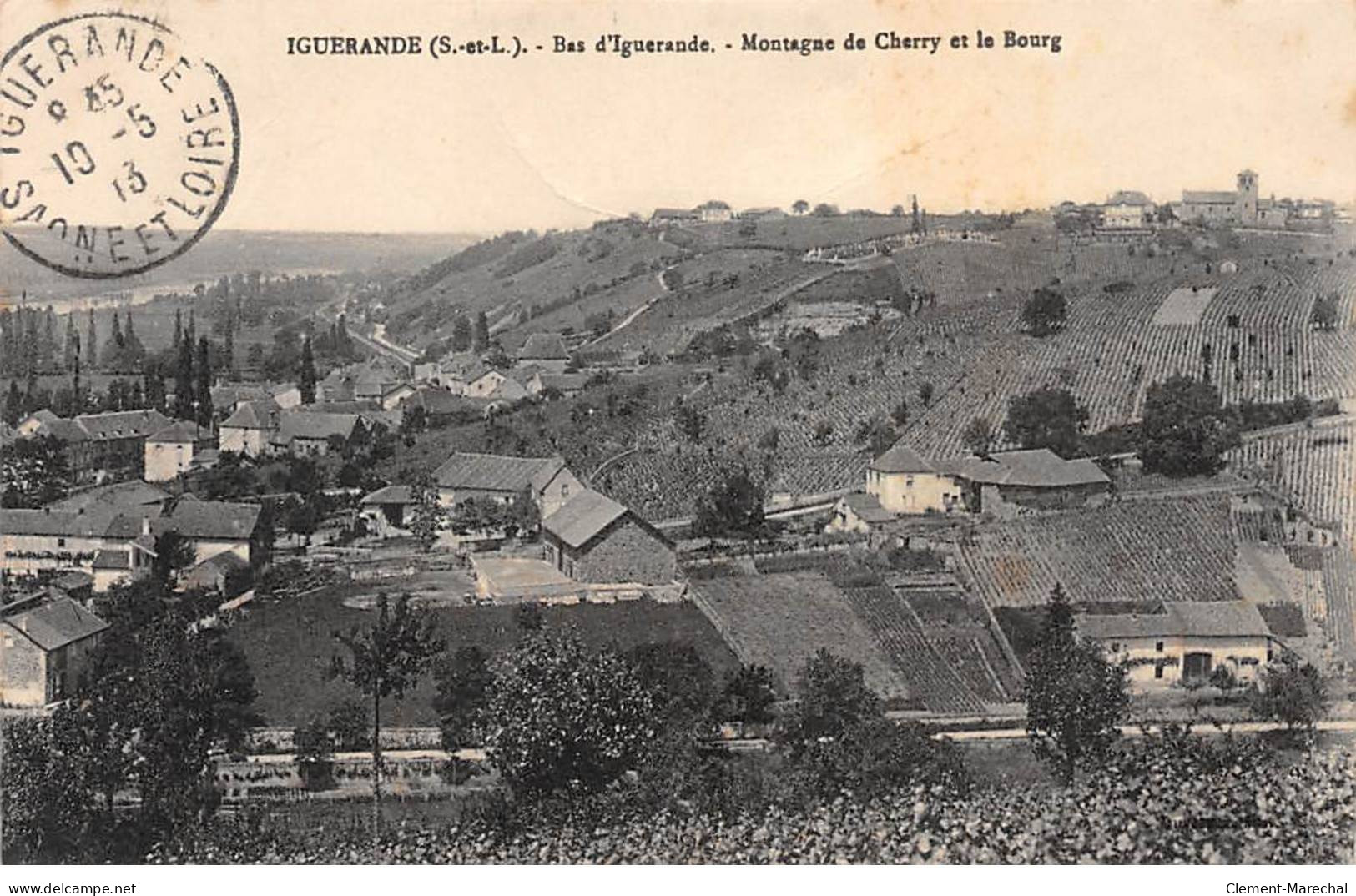 IGUERANDE - Bas D'Iguerande - Montagne De Cherry Et Le Bourg - état - Other & Unclassified