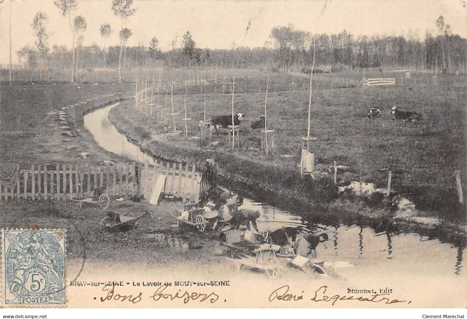 BRAY SUR SEINE - Le Lavoir De MOUY SUR SEINE - Très Bon état - Bray Sur Seine