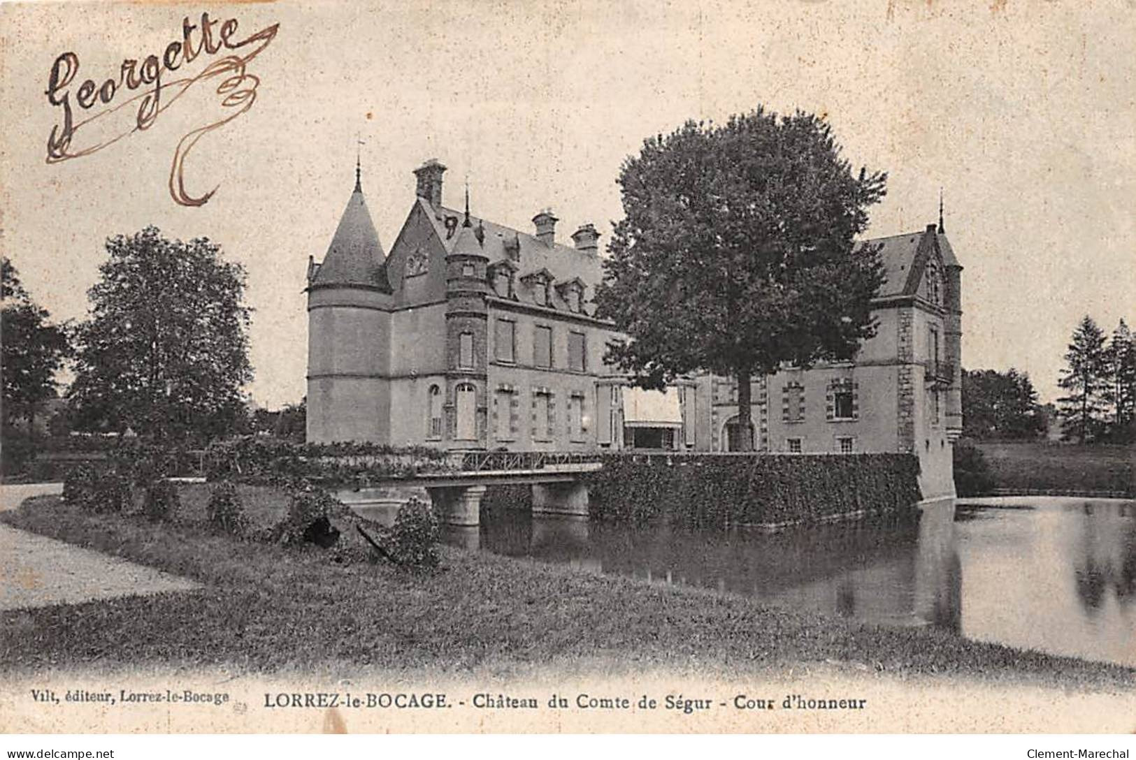 LORREZ LE BOCAGE - Château Du Comte De Ségur - Cour D'honneur - Très Bon état - Lorrez Le Bocage Preaux