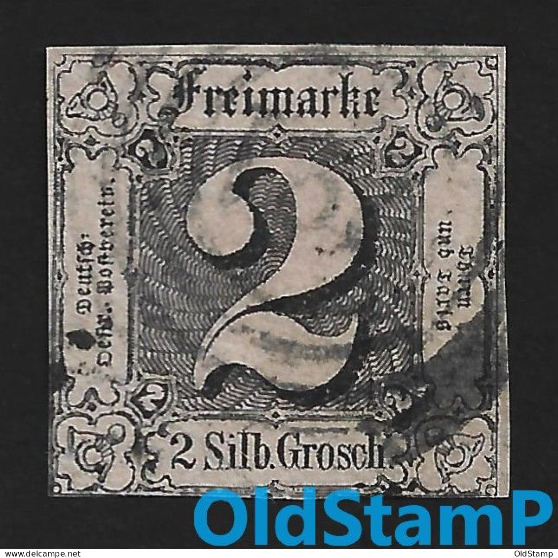 THURN Und TAXIS 1852 Mi.# 5 BPP Signed 4-Ring Gestempelt / Allemagne Alemania Altdeutschland Old Germany States - Gebraucht