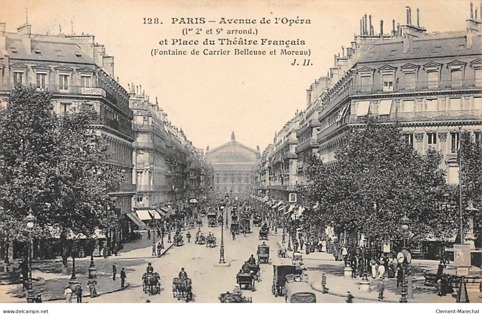 PARIS - Avenue De L'Opéra Et Place Du Théâtre Français - Très Bon état - Distretto: 02