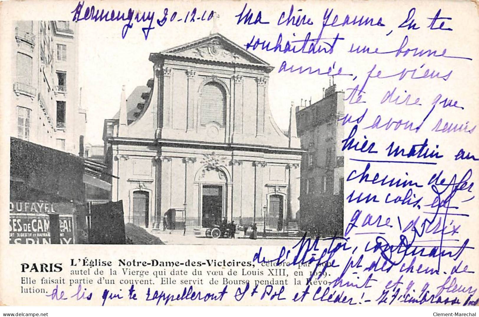 PARIS - L'Eglise Notre Dame Des Victoires - état - District 02