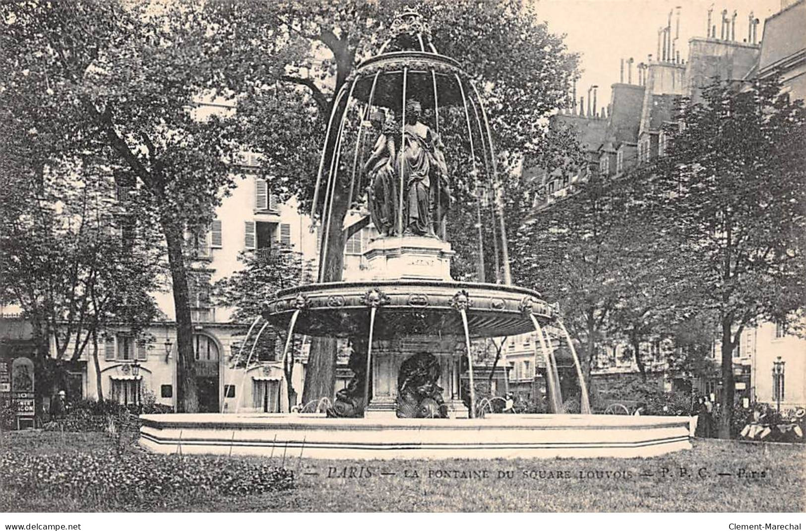 PARIS - La Fontaine Du Square Louvois - Très Bon état - Distrito: 02