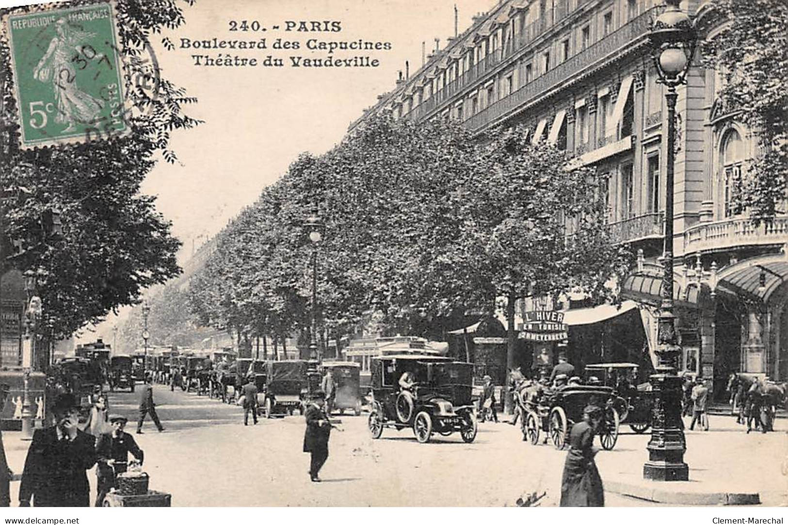 PARIS - Boulevard Des Capucines - Théâtre De Vaudeville - Très Bon état - Distrito: 02