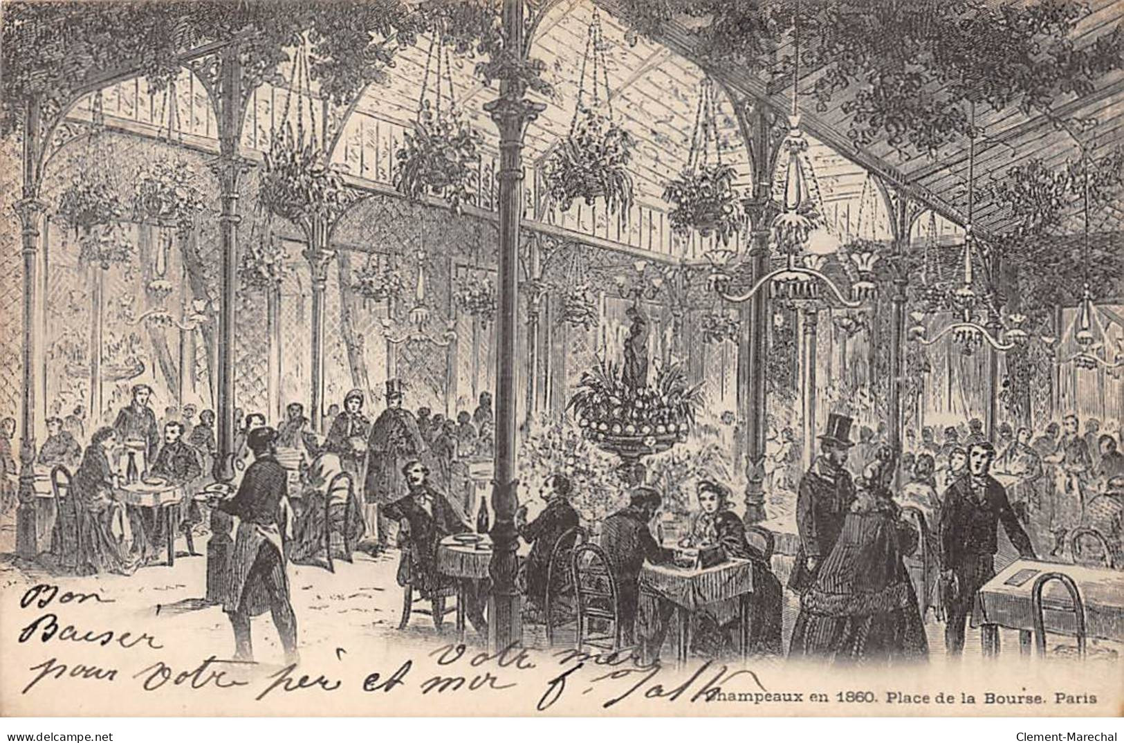 PARIS - Champeau En 1860 - Place De La Bourse - Très Bon état - Distrito: 02