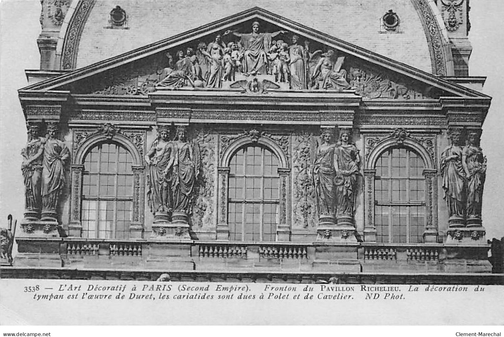 PARIS - L'Art Décoratif à Paris - Fronton Du Pavillon Richelieu - Très Bon état - Arrondissement: 01