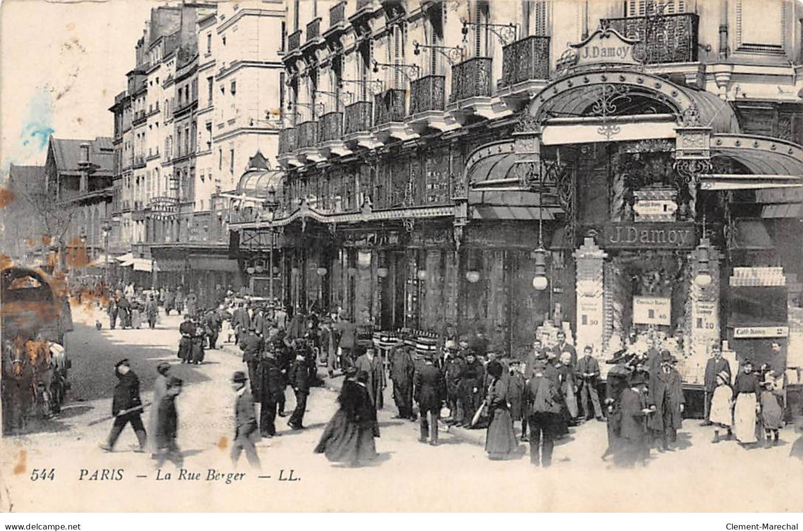 PARIS - La Rue Berger - état - Paris (01)