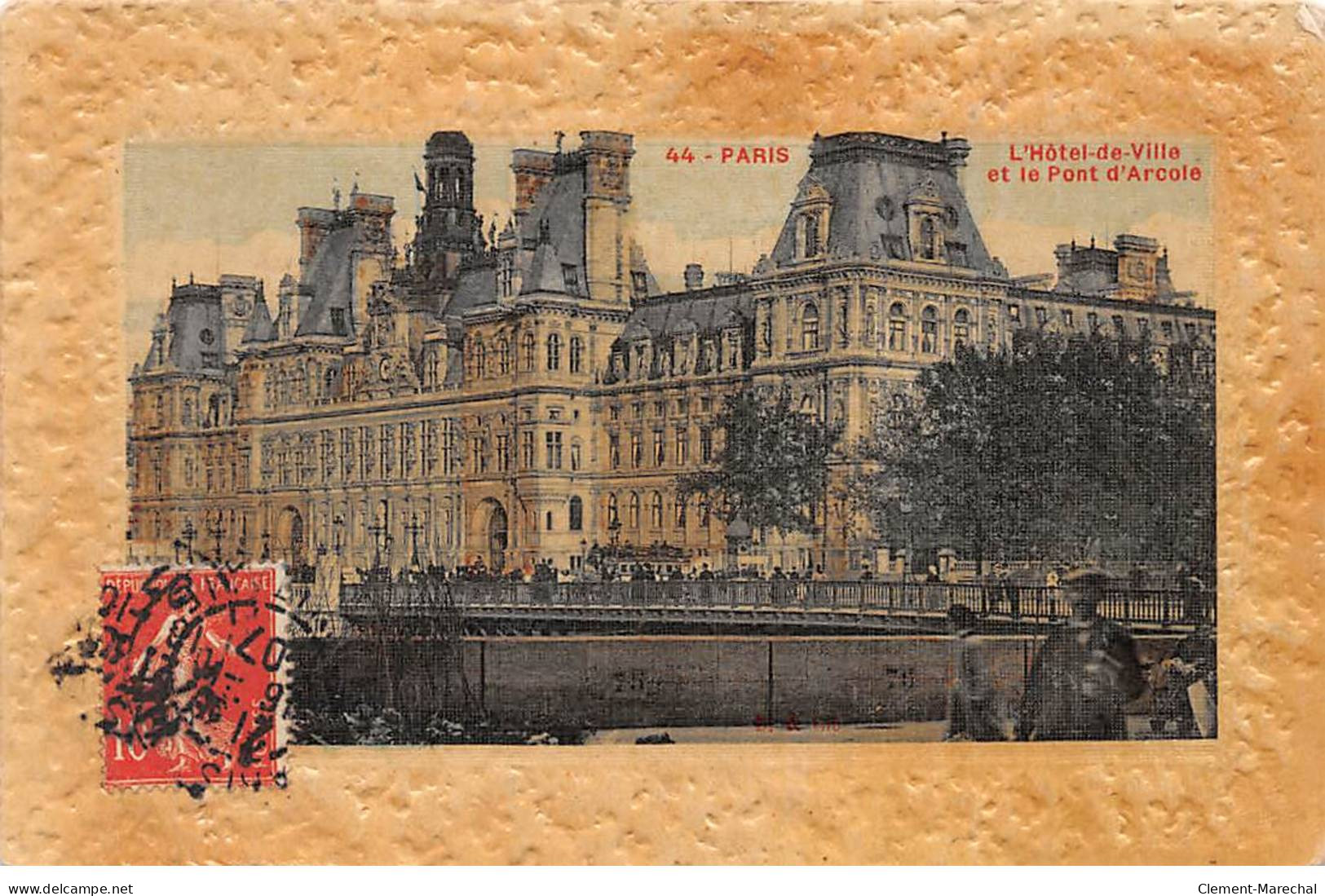 PARIS - L'Hôtel De Ville Et Le Pont D'Arcole - Très Bon état - Arrondissement: 04