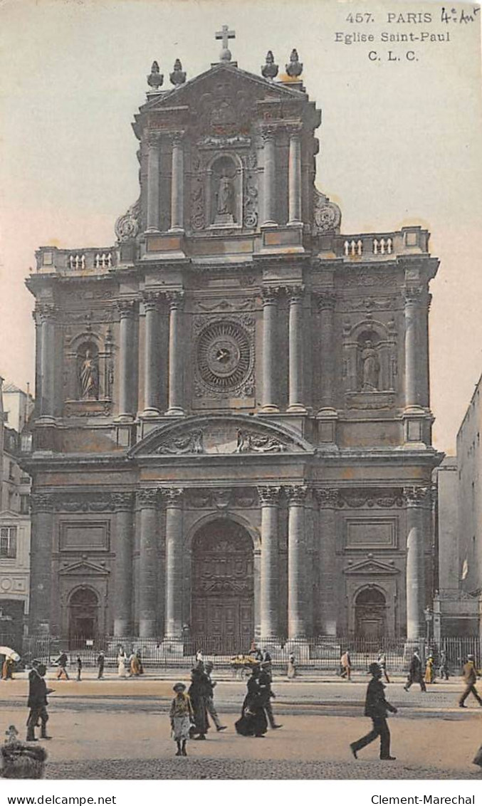 PARIS - Eglise Saint Paul - Très Bon état - Arrondissement: 04
