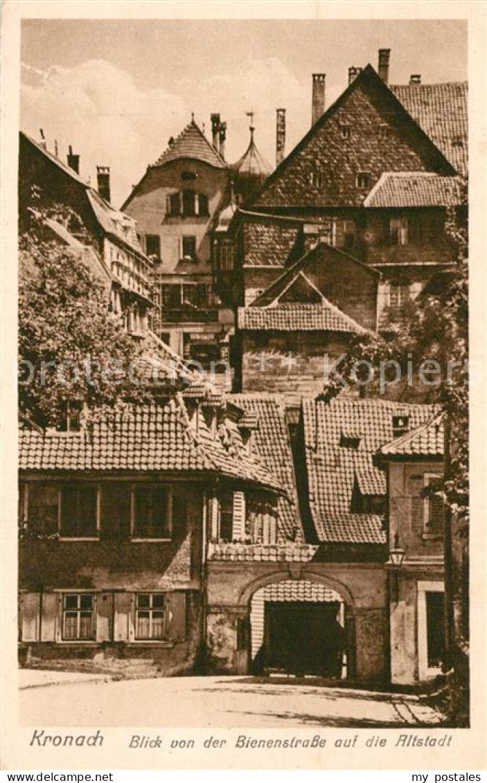 73602529 Kronach Oberfranken Blick Von Der Bienenstrasse Auf Die Altstadt Kronac - Kronach