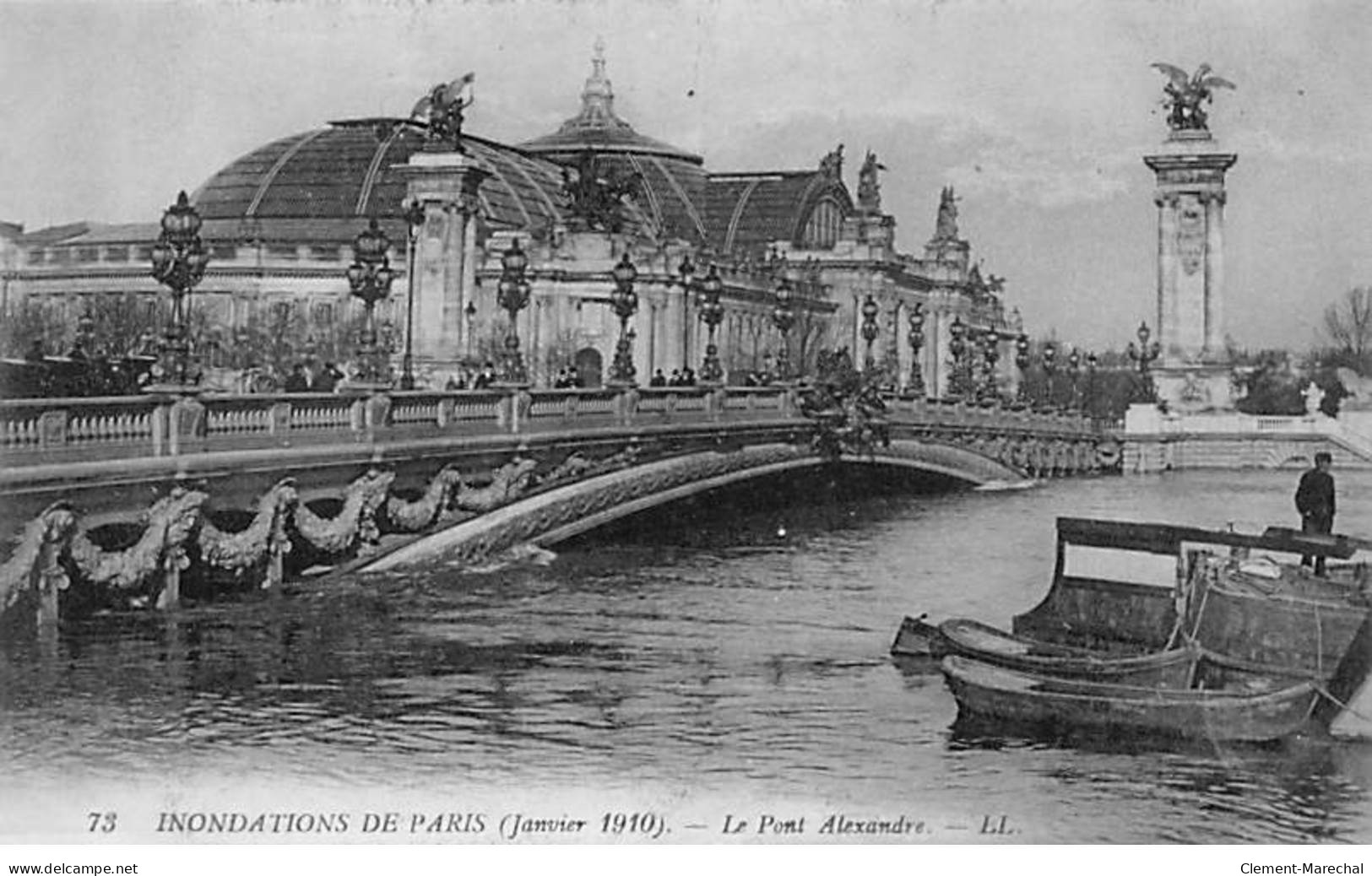 PARIS - Inondations De Paris 1910 - Le Pont Alexandre - Très Bon état - Paris (07)