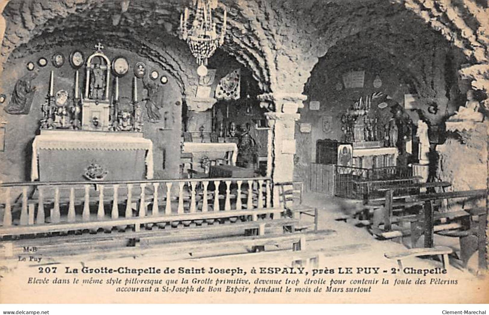 La Grotte Chapelle De Saint Jospeh, à ESPALY, Près LE PUY - 2e Chapelle - Très Bon état - Sonstige & Ohne Zuordnung