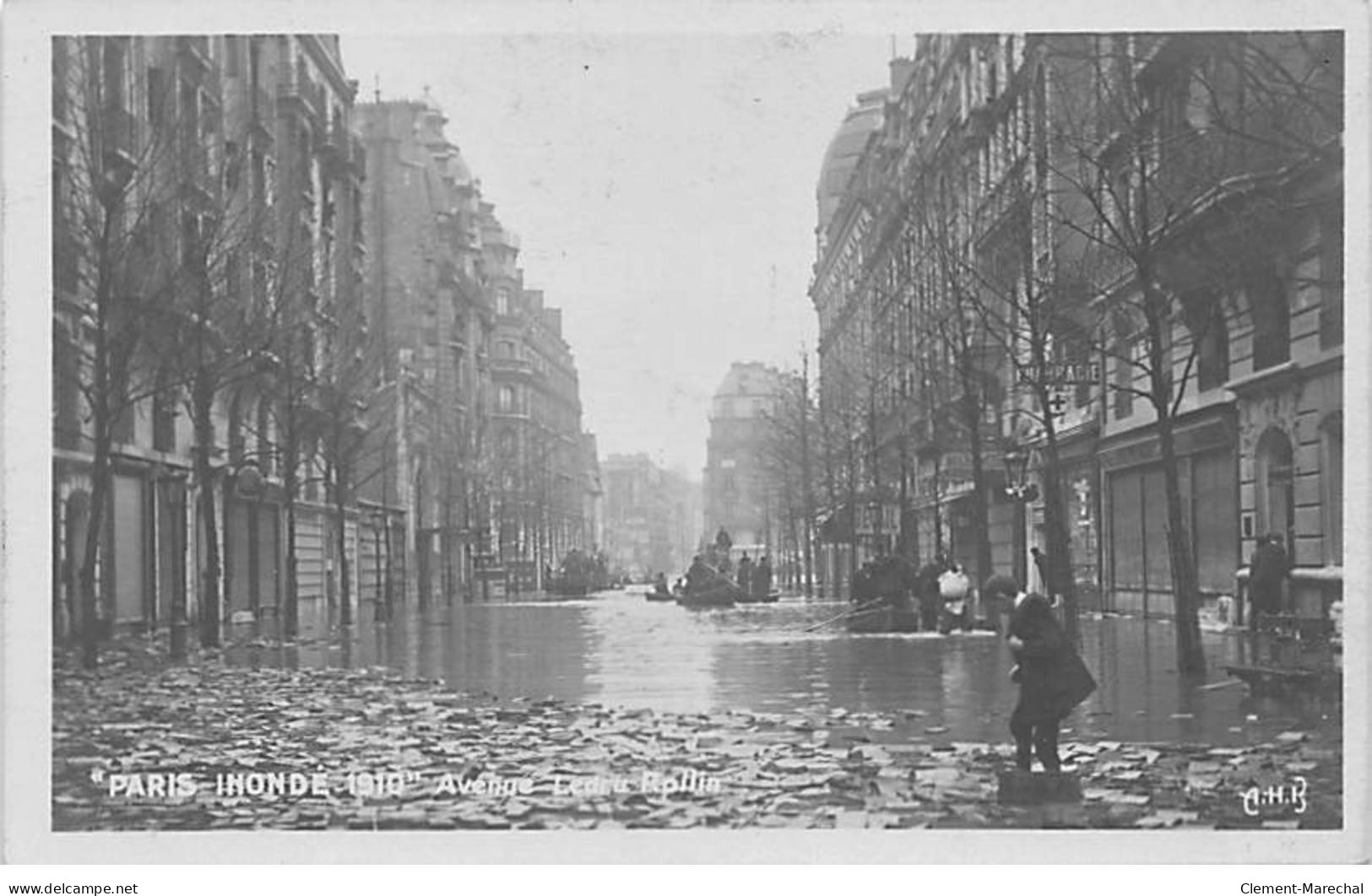 PARIS - " Paris Inondé 1910 " - Avenue Ledru Rollin - Très Bon état - Paris (12)
