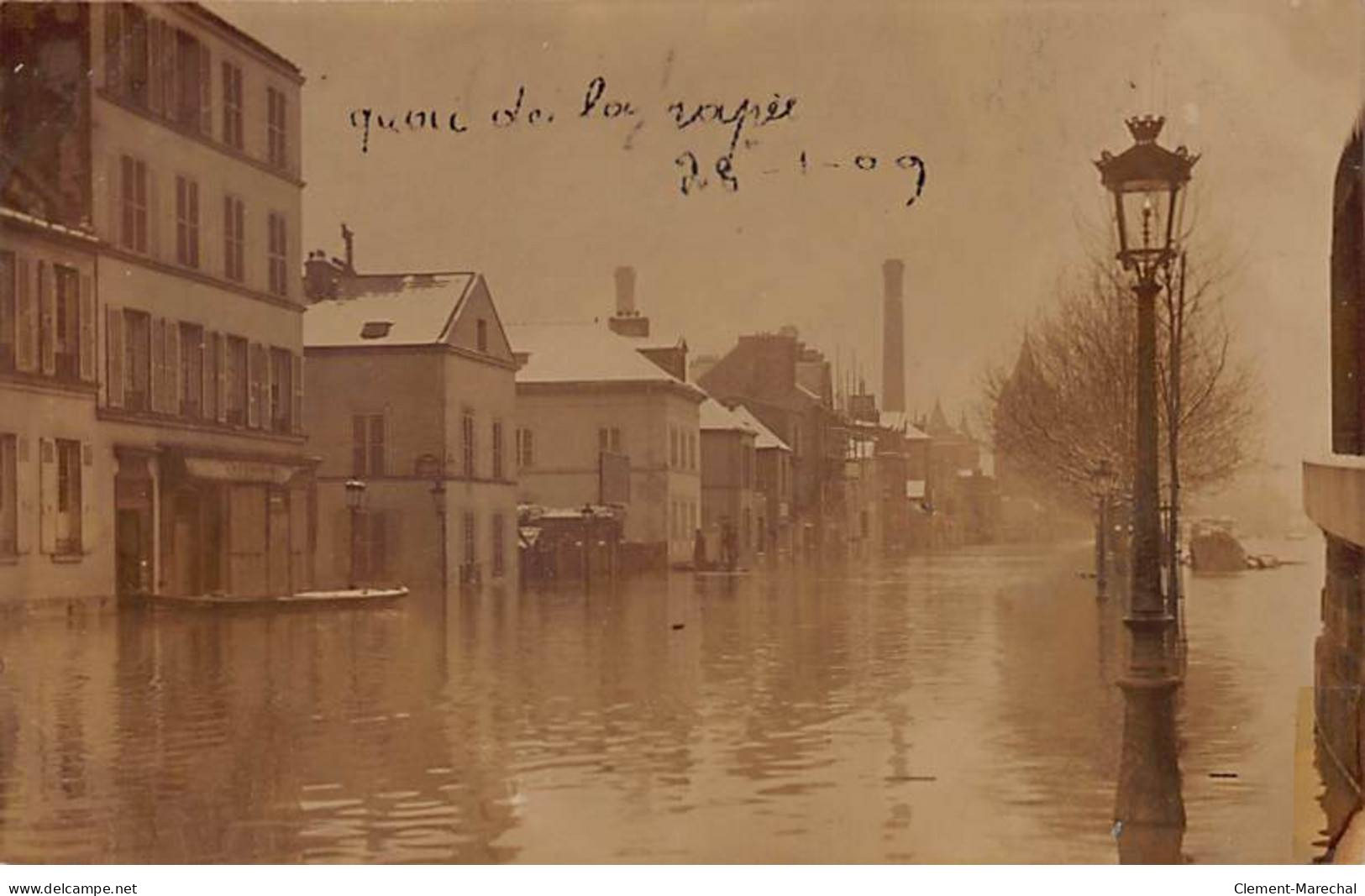 PARIS - Inondation - Quai De La Rapée - 1909 - Très Bon état - Arrondissement: 12