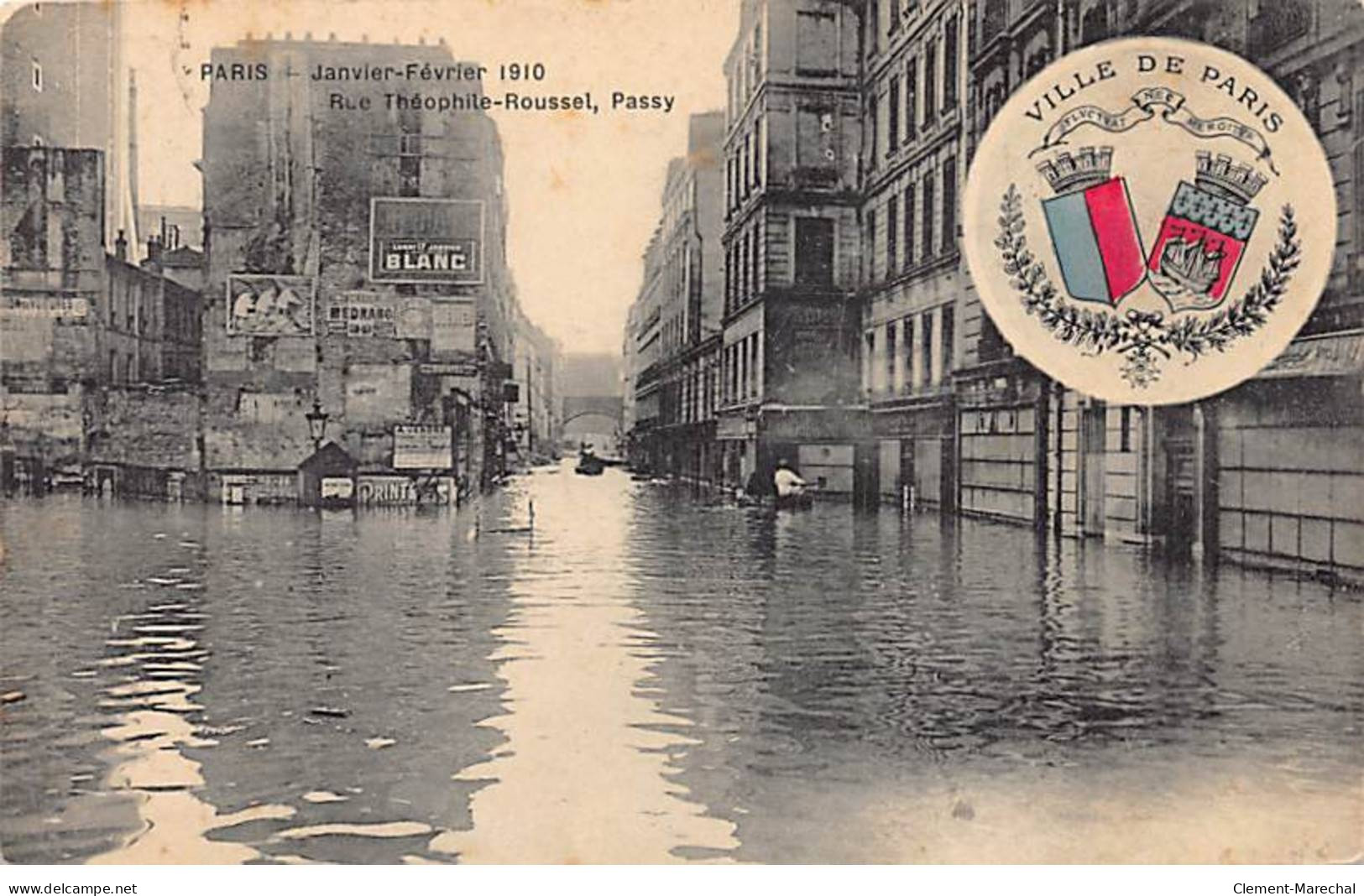 PARIS - Inondation 1910 - Rue Théophile Roussel - Très Bon état - Arrondissement: 12