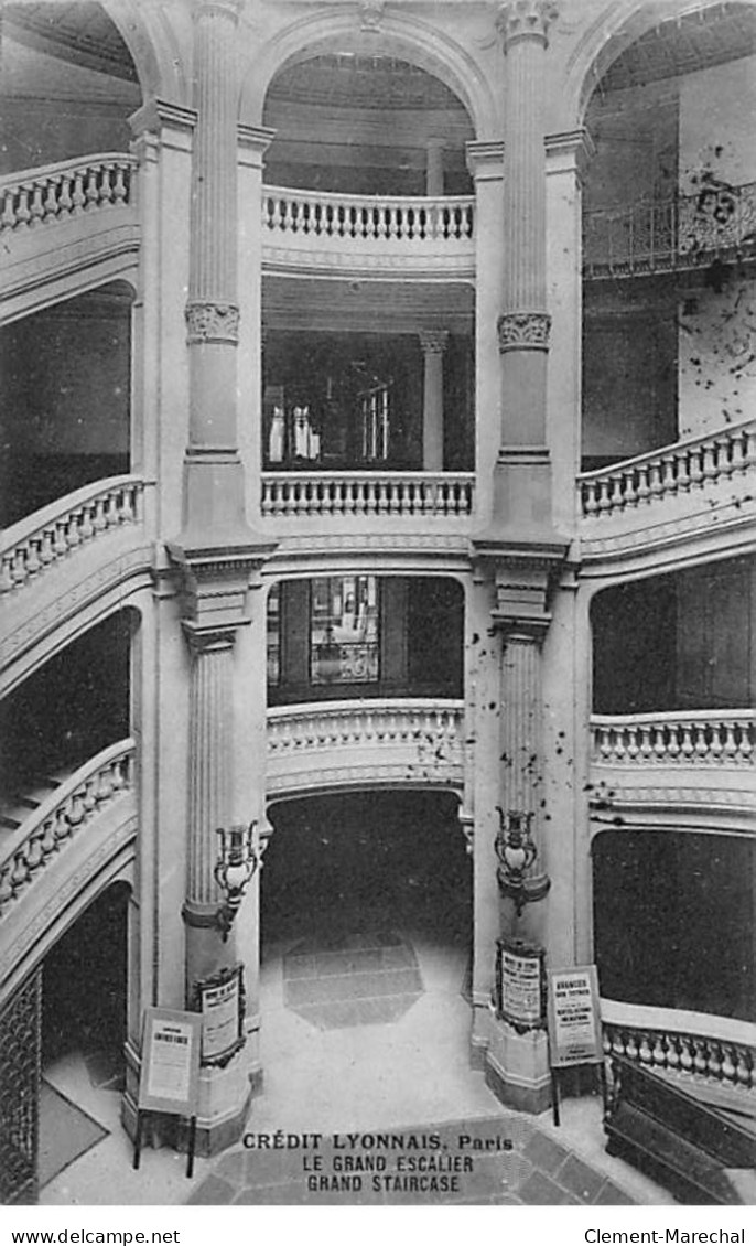 PARIS - Crédit Lyonnais - Le Grand Escalier - Très Bon état - Paris (11)